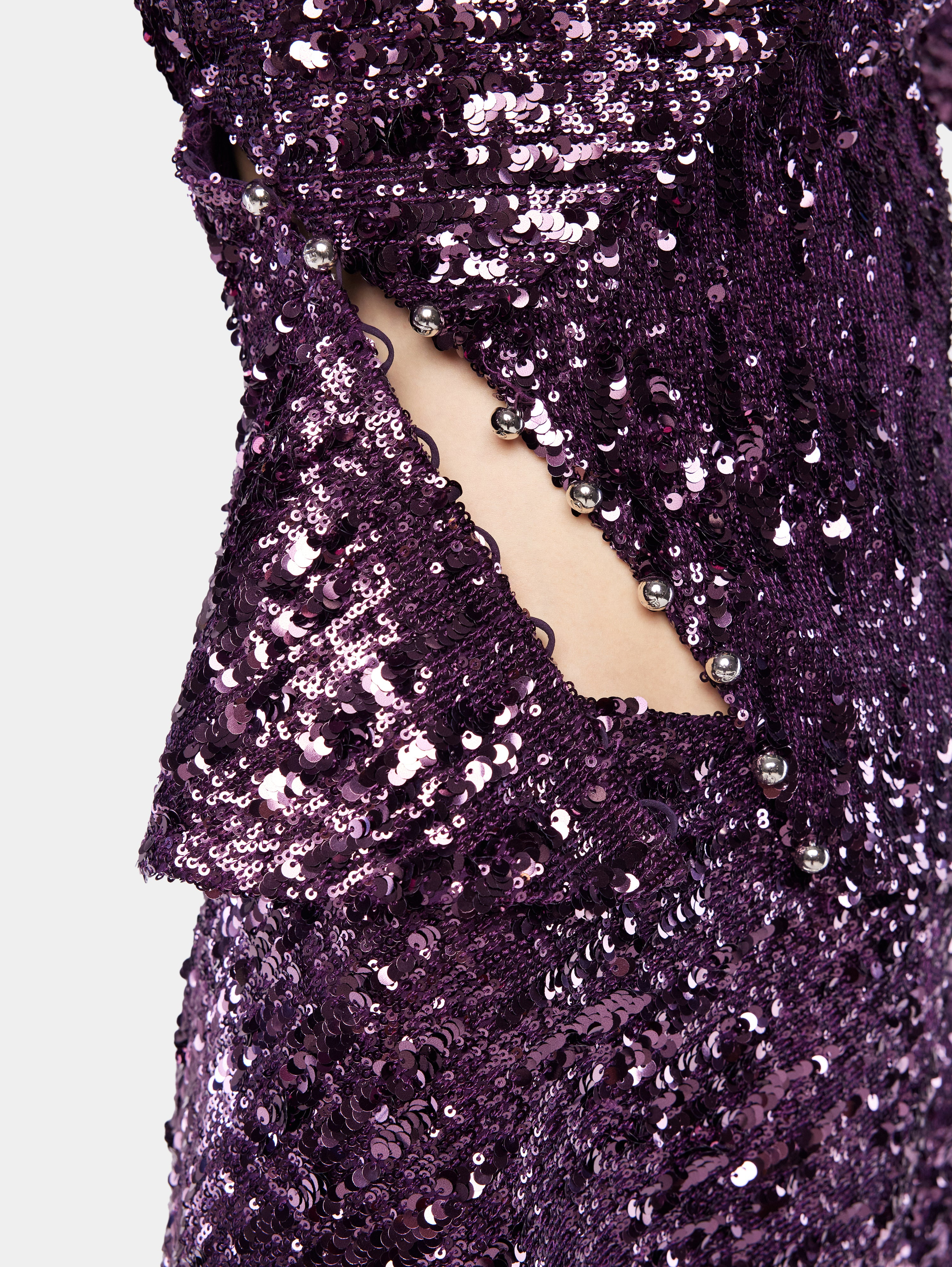MOCK NECK SEQUIN TOP - 5