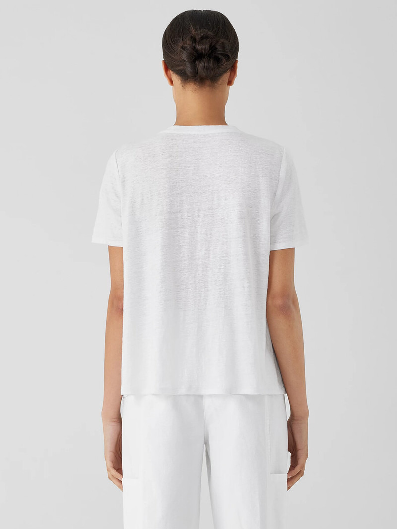 Organic Linen Jersey Crew Neck Tee 4