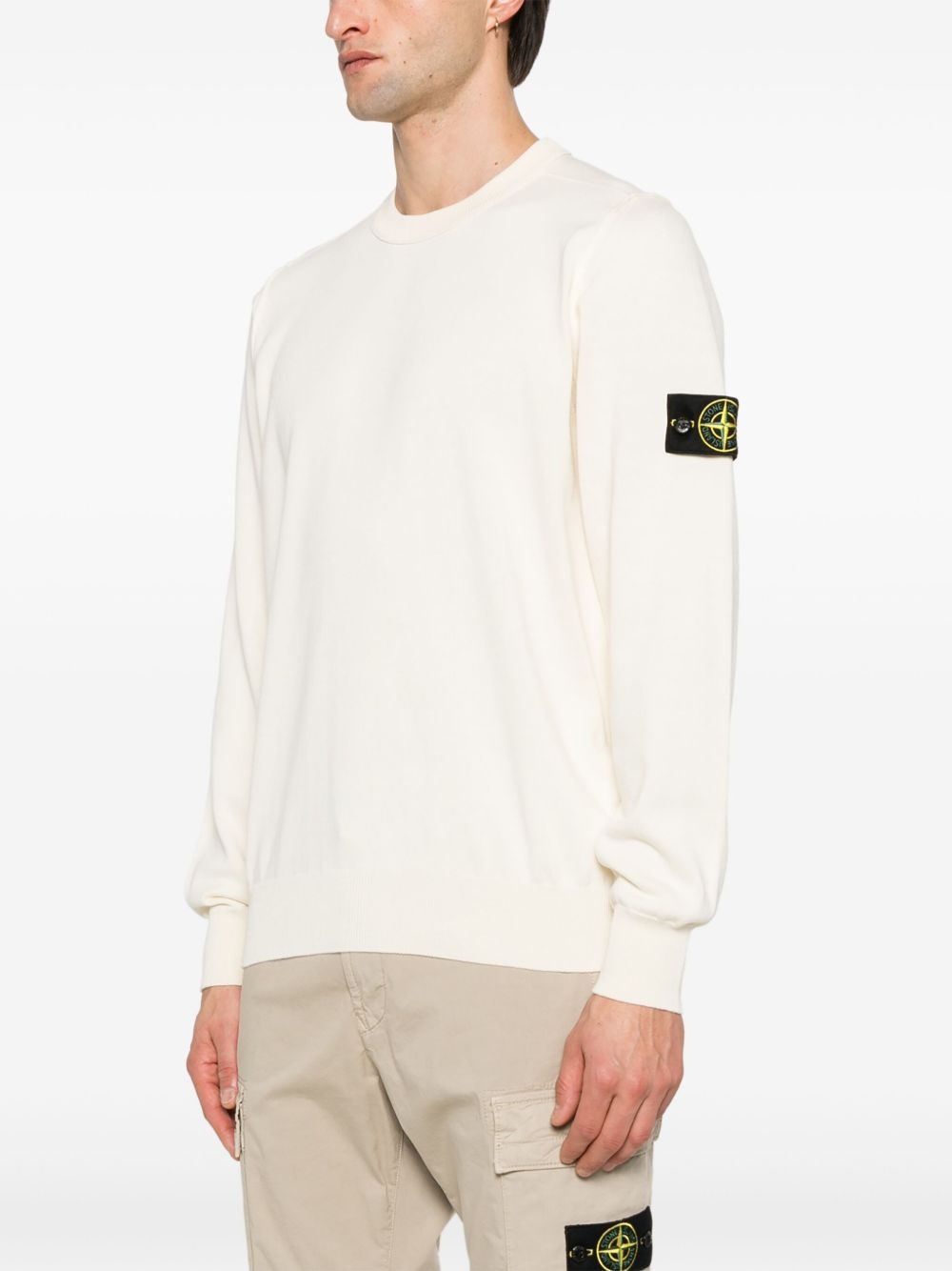 Compass-badge sweater - 3