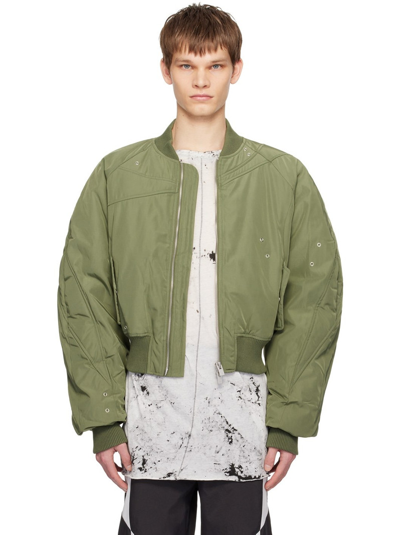 SSENSE Exclusive Green Tranquil Bomber Jacket 1