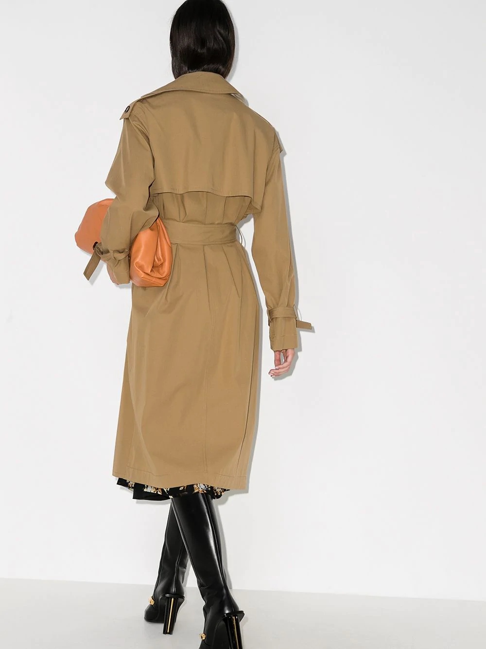 panelled trench coat - 3