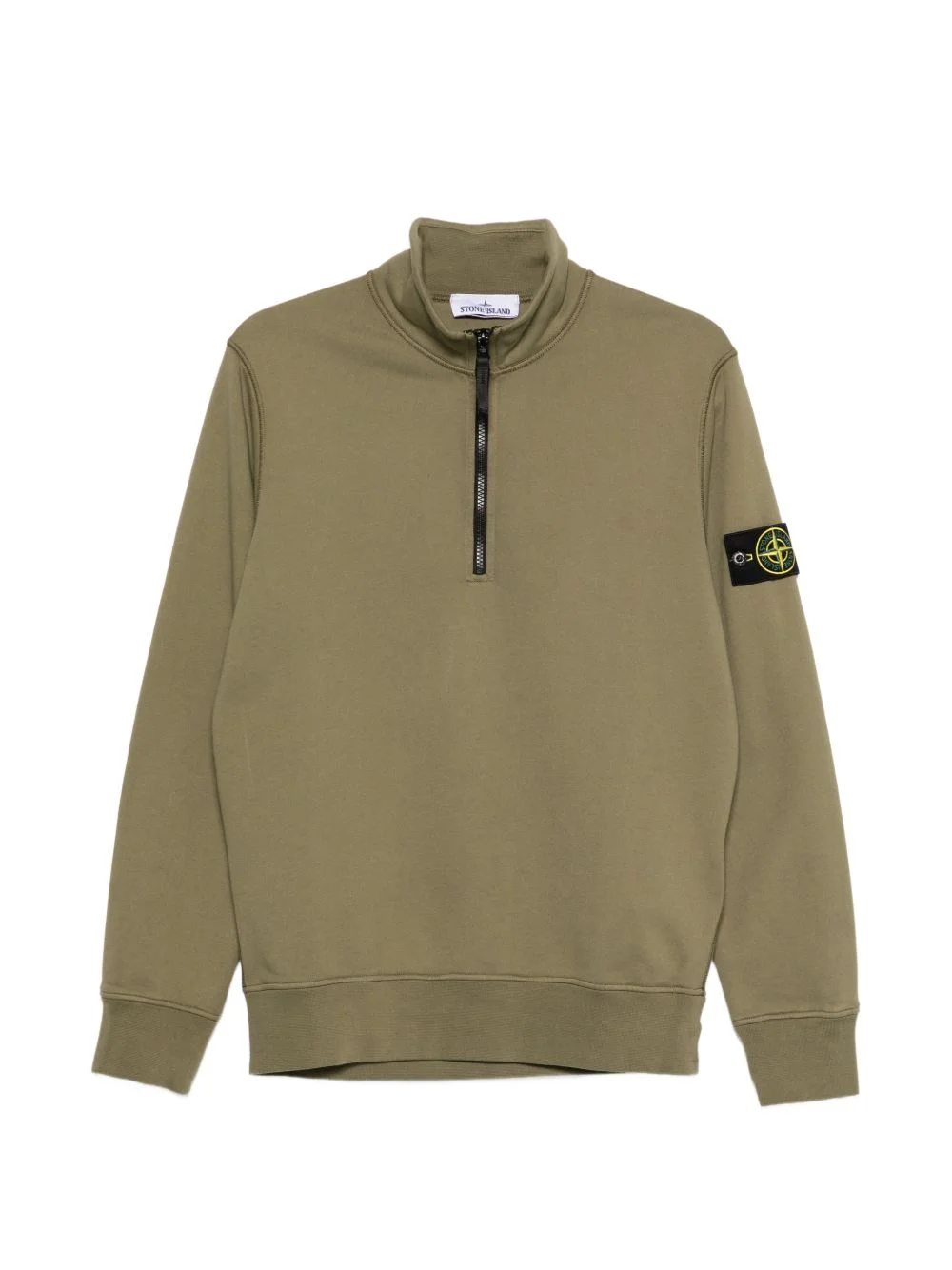 half zip long-sleeve sweatshirt - 1