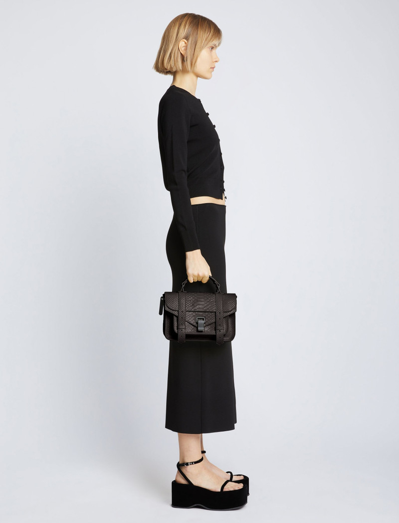 Proenza Schouler Carved Python PS1 Tiny Bag outlook