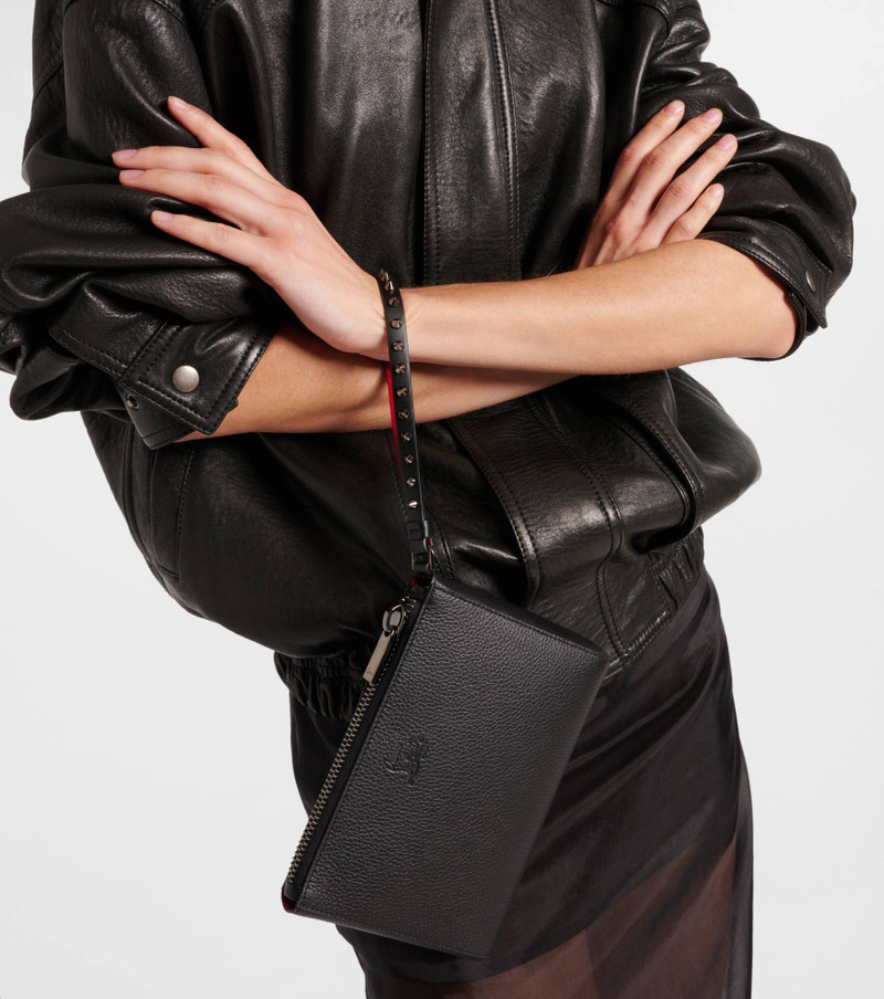 Christian Louboutin Cabata Mini studded leather pouch outlook