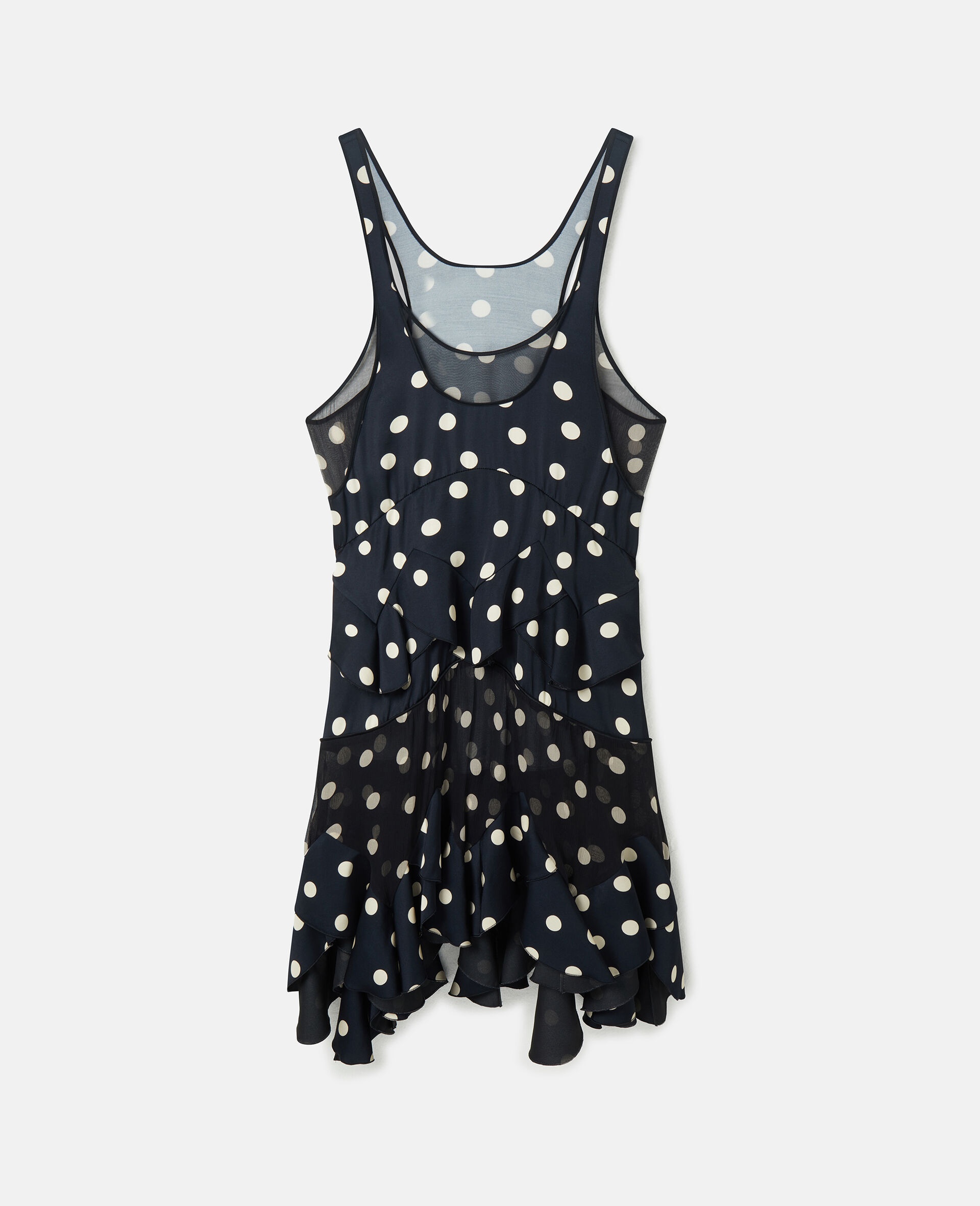 STELLA MCCARTNEY ワンピース Polka-dot silk-crepe maxi 400903 Polka-dot silk-crêpe maxi dress in blue - Stella Mc Cartney