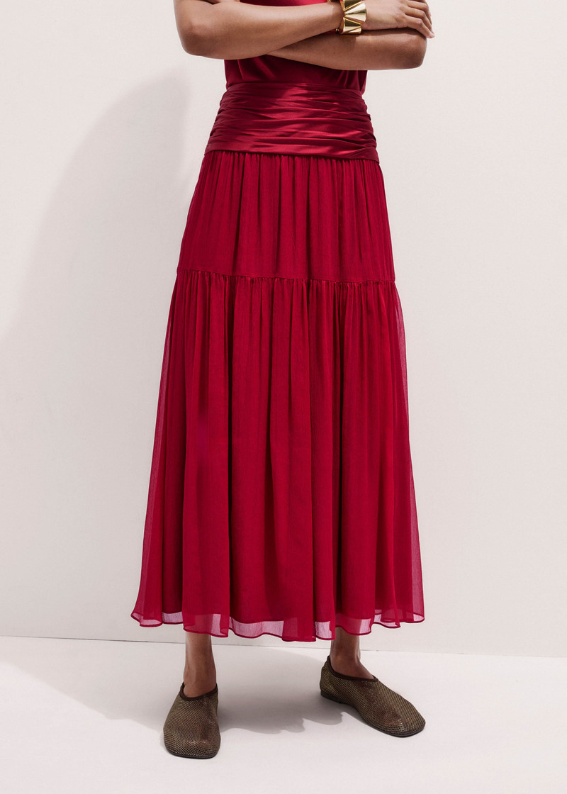 Crinkle Maxi Skirt 4