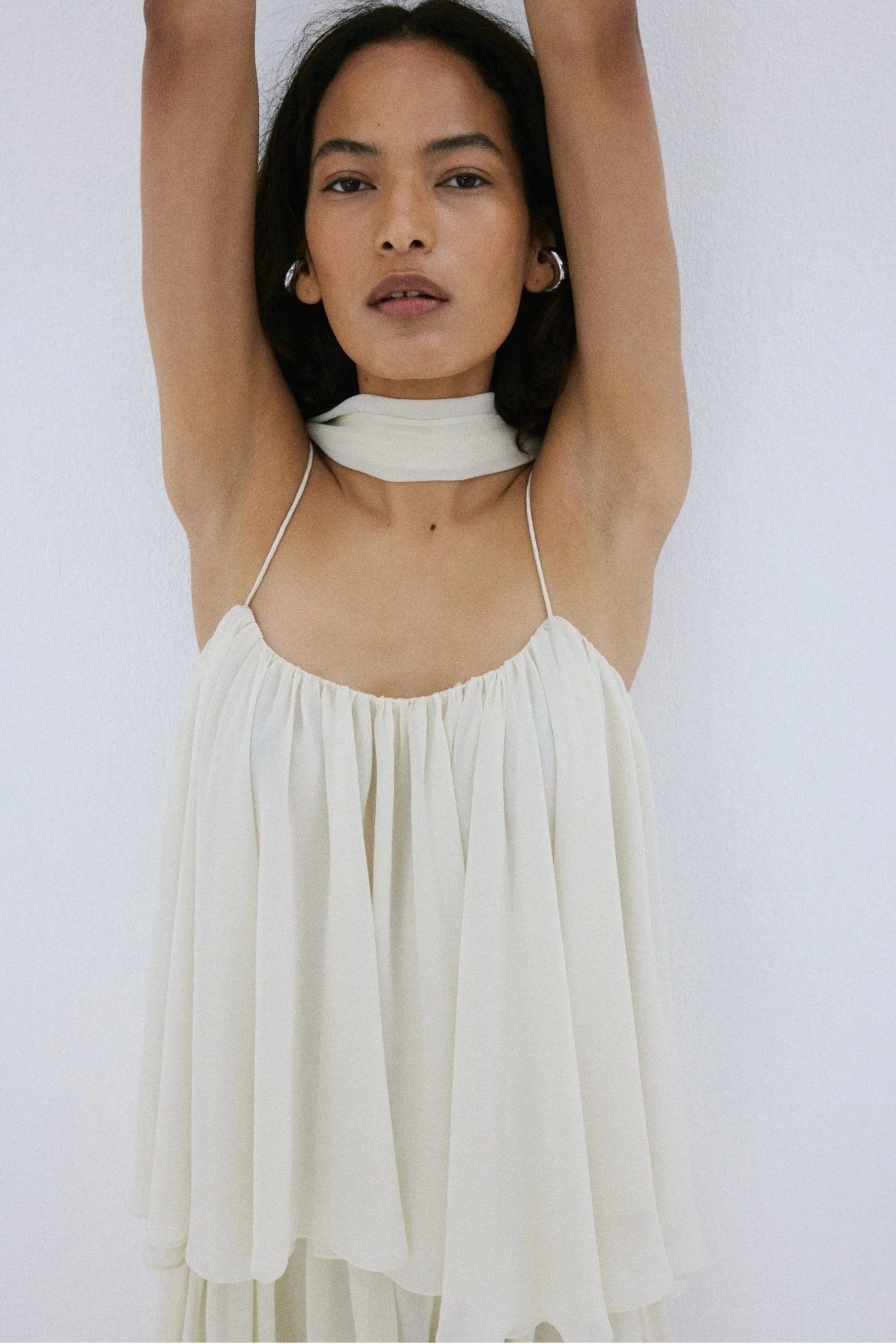 AGAPITO TOP IN CREAM CHIFFON - 1