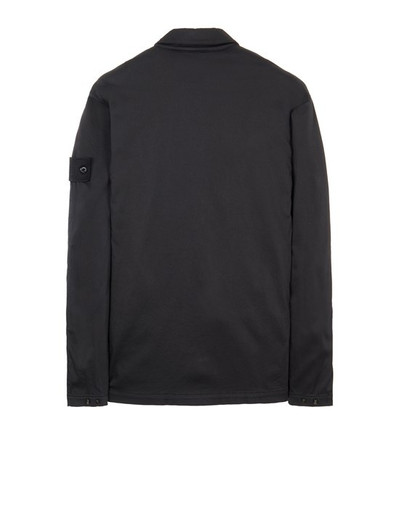 Stone Island 112F2 STRETCH COTTON LYOCELL SATIN_ GARMENT DYED_ GHOST PIECE BLACK outlook