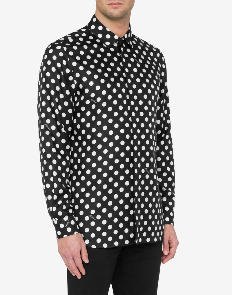 Moschino ALLOVER POLKA DOTS SHIRT outlook