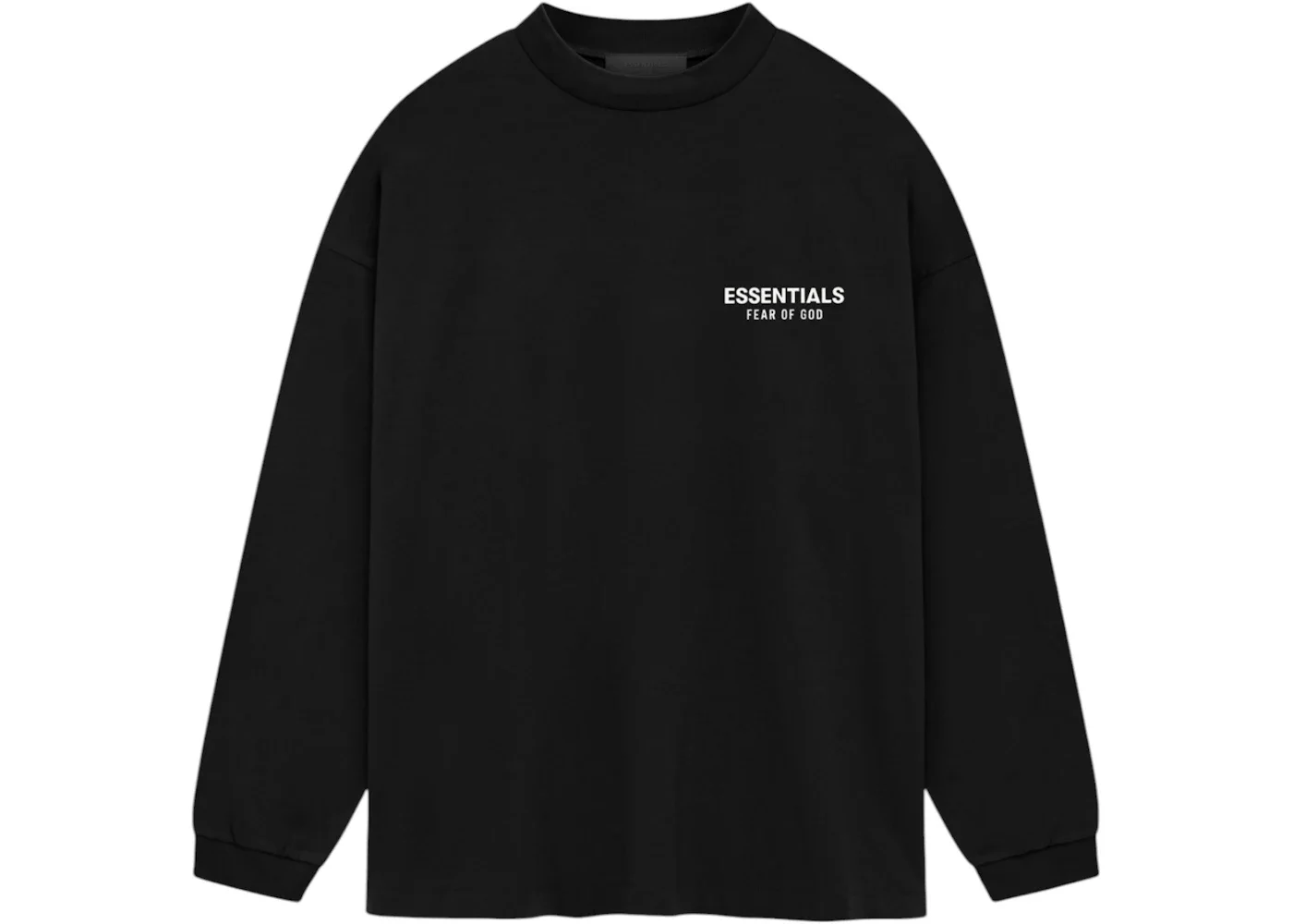 Fear of God Essentials Jersey Long Sleeve T-Shirt Black - 1