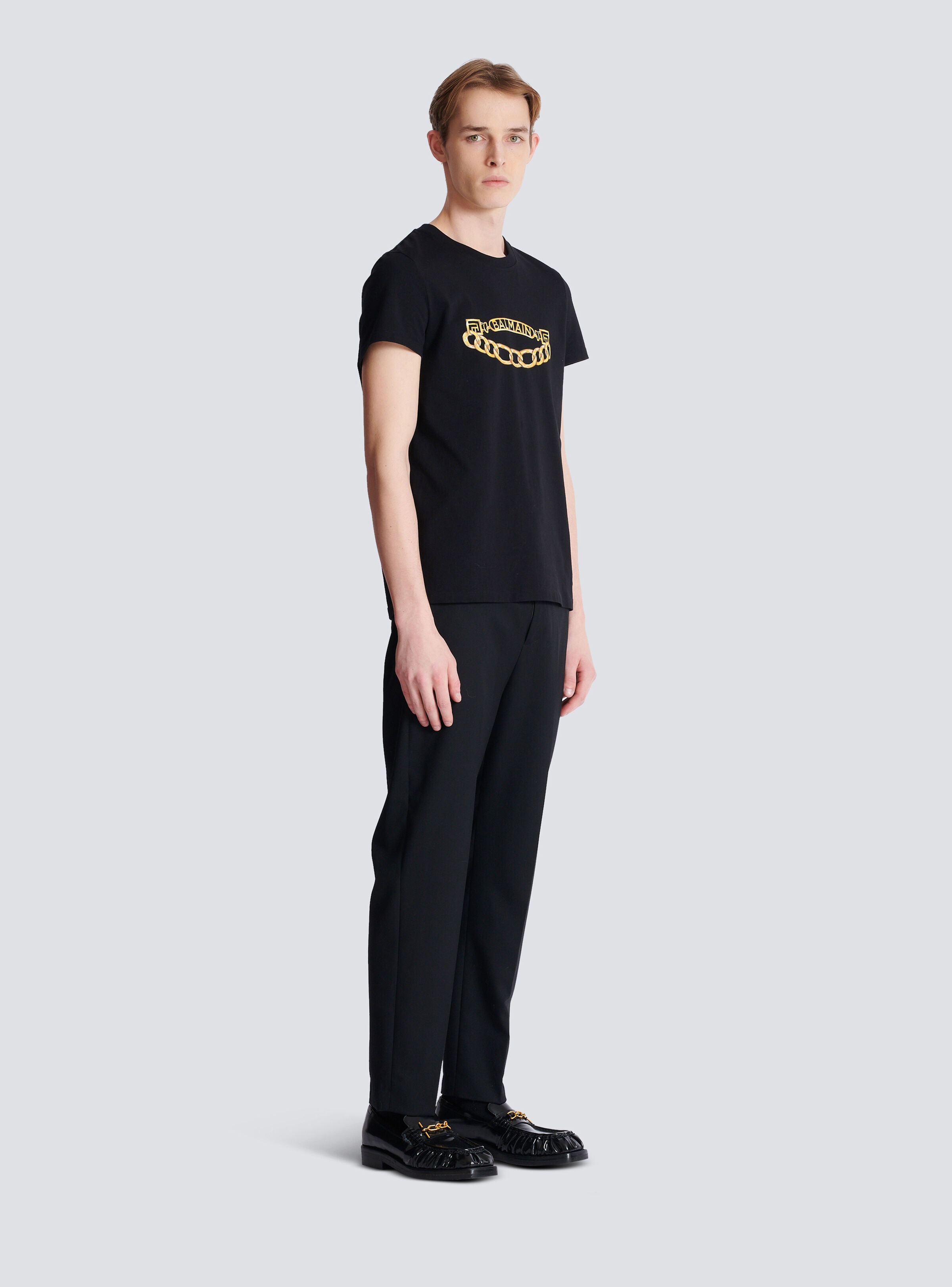 Balmain Chaînes Logo printed T-shirt - 3