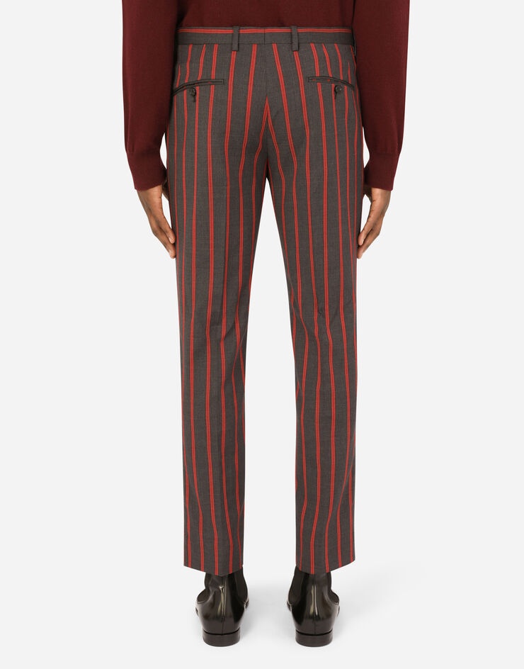 Double-breasted pinstripe wool Sicilia-fit suit - 7