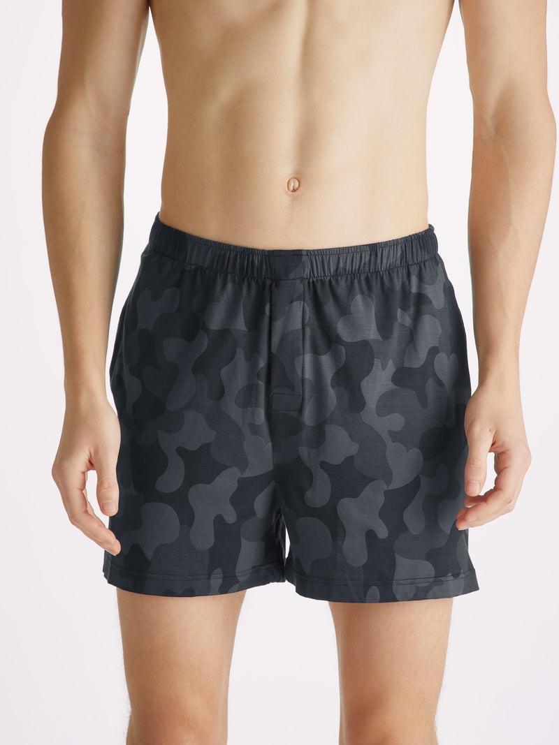 Men's Short Pyjamas London 11 Micro Modal Black - 5