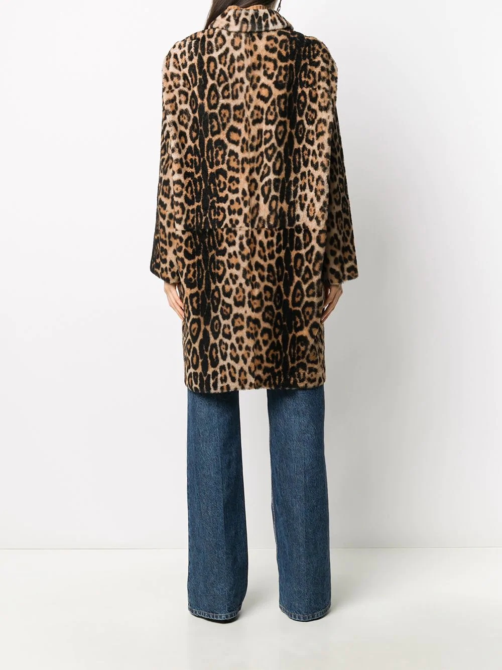 leopard print coat - 4