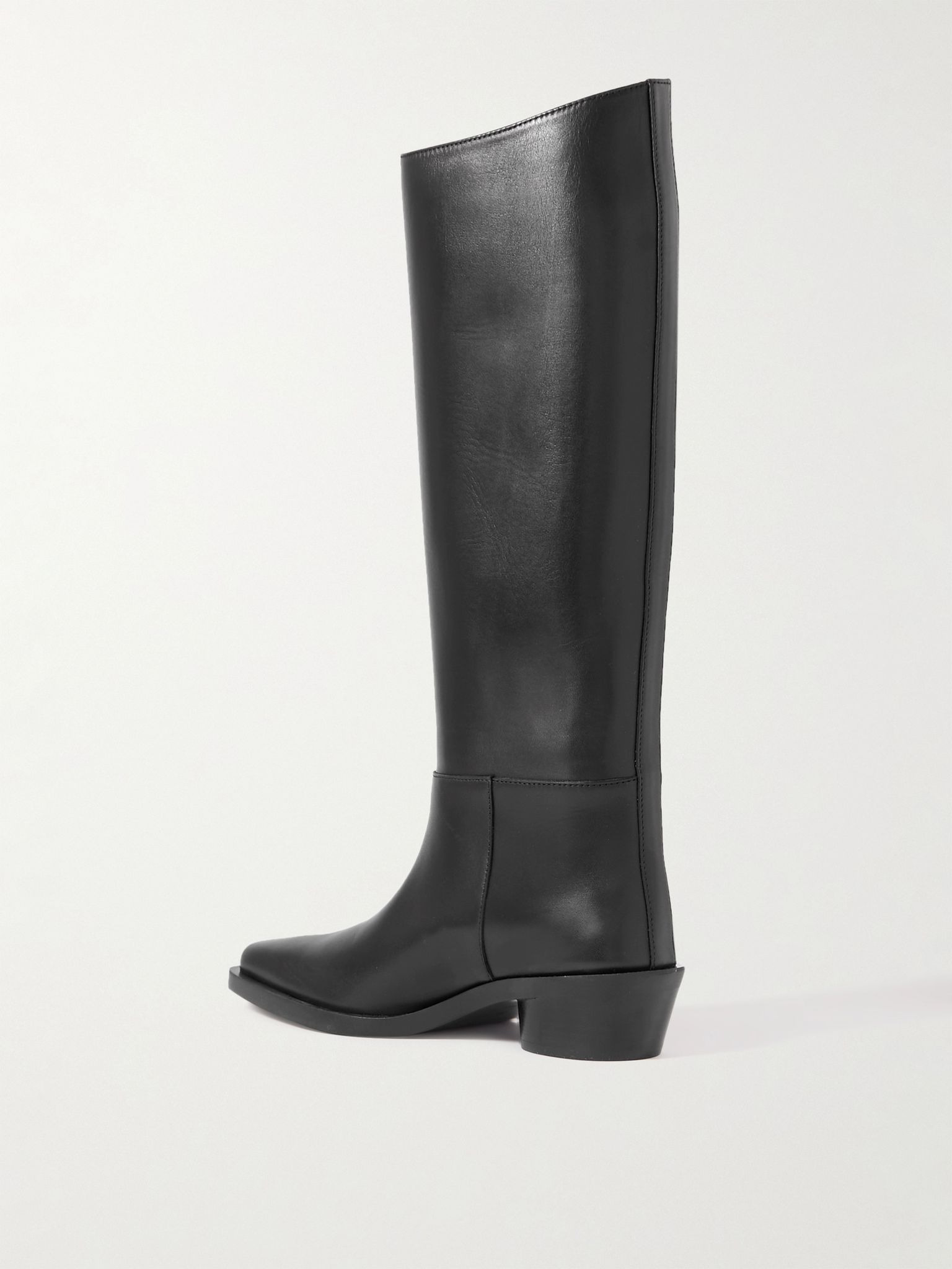 Bronco leather knee boots Black - 3