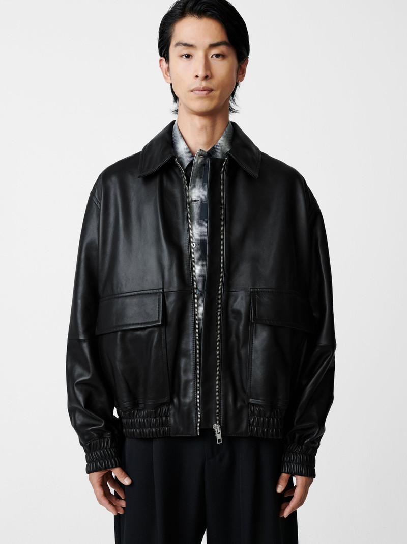 Studio Nicholson Piston Leather Jacket outlook