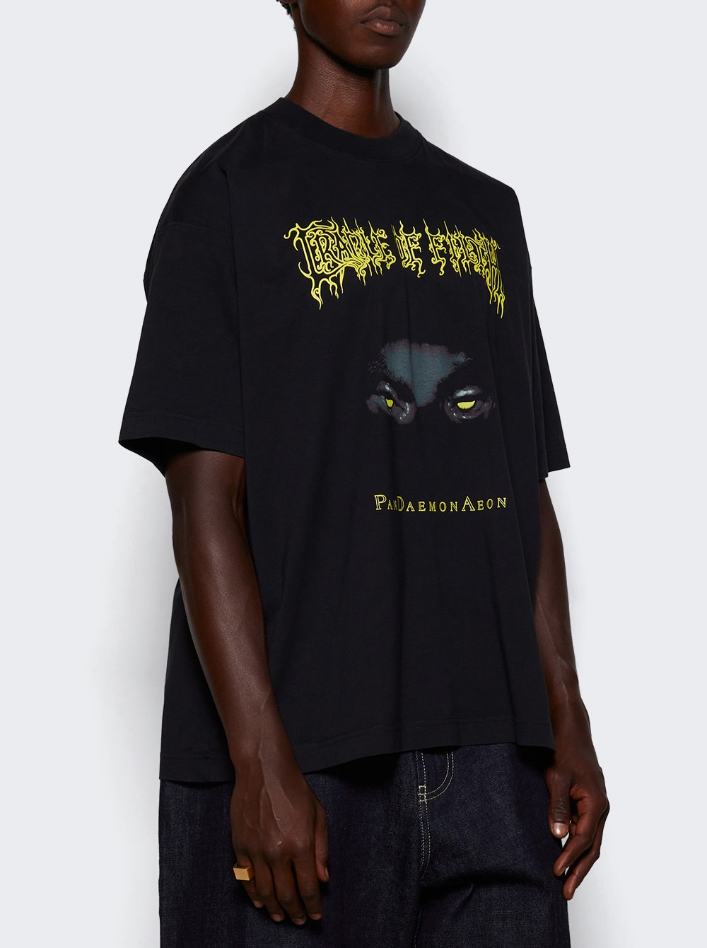 Cof Pandaemonaeon Oversized Tee Washed Black - 2