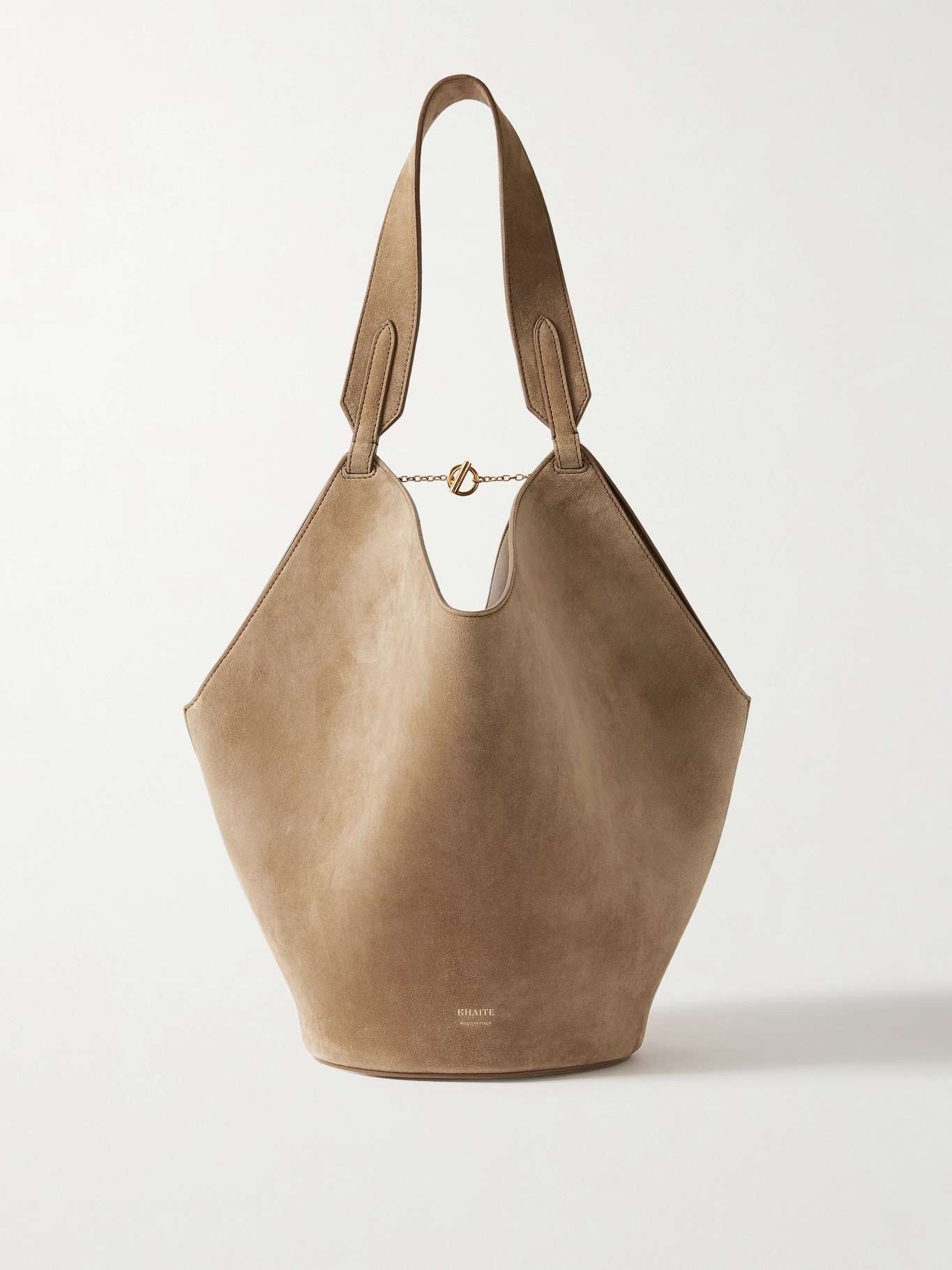 Lotus small suede tote Beige - 1