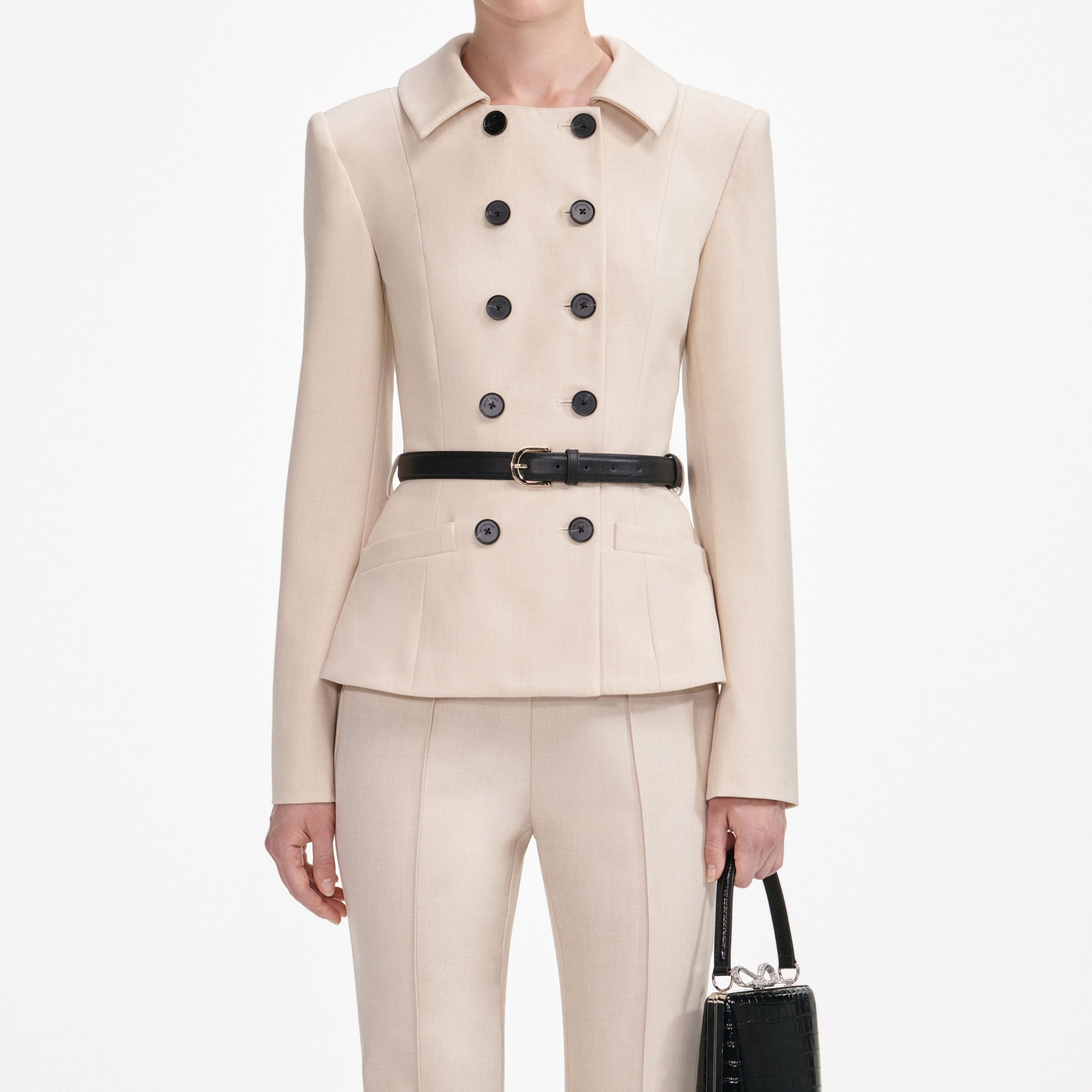 Beige Twill Jumpsuit - 4