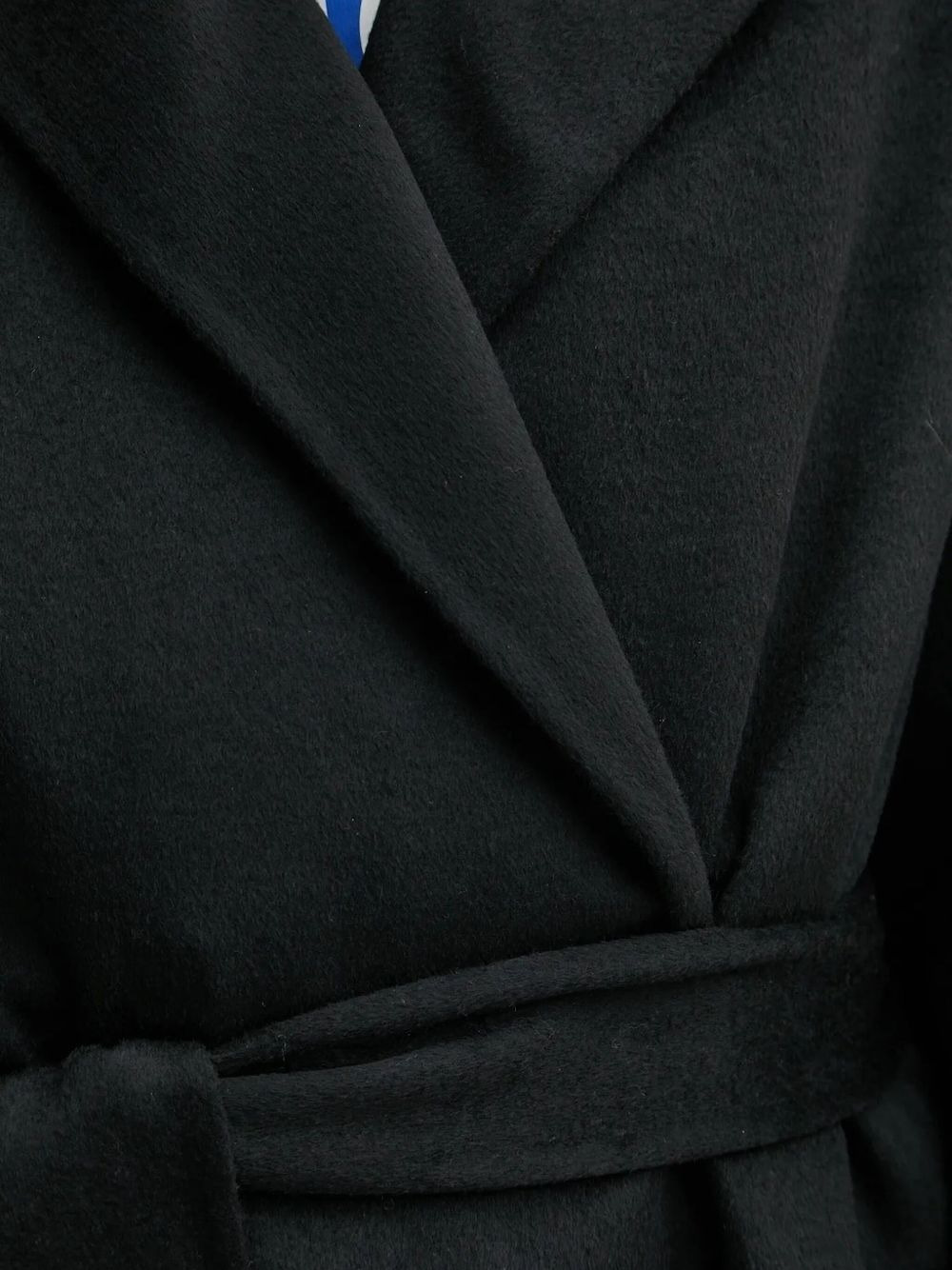 belted-waist lapel coat - 4