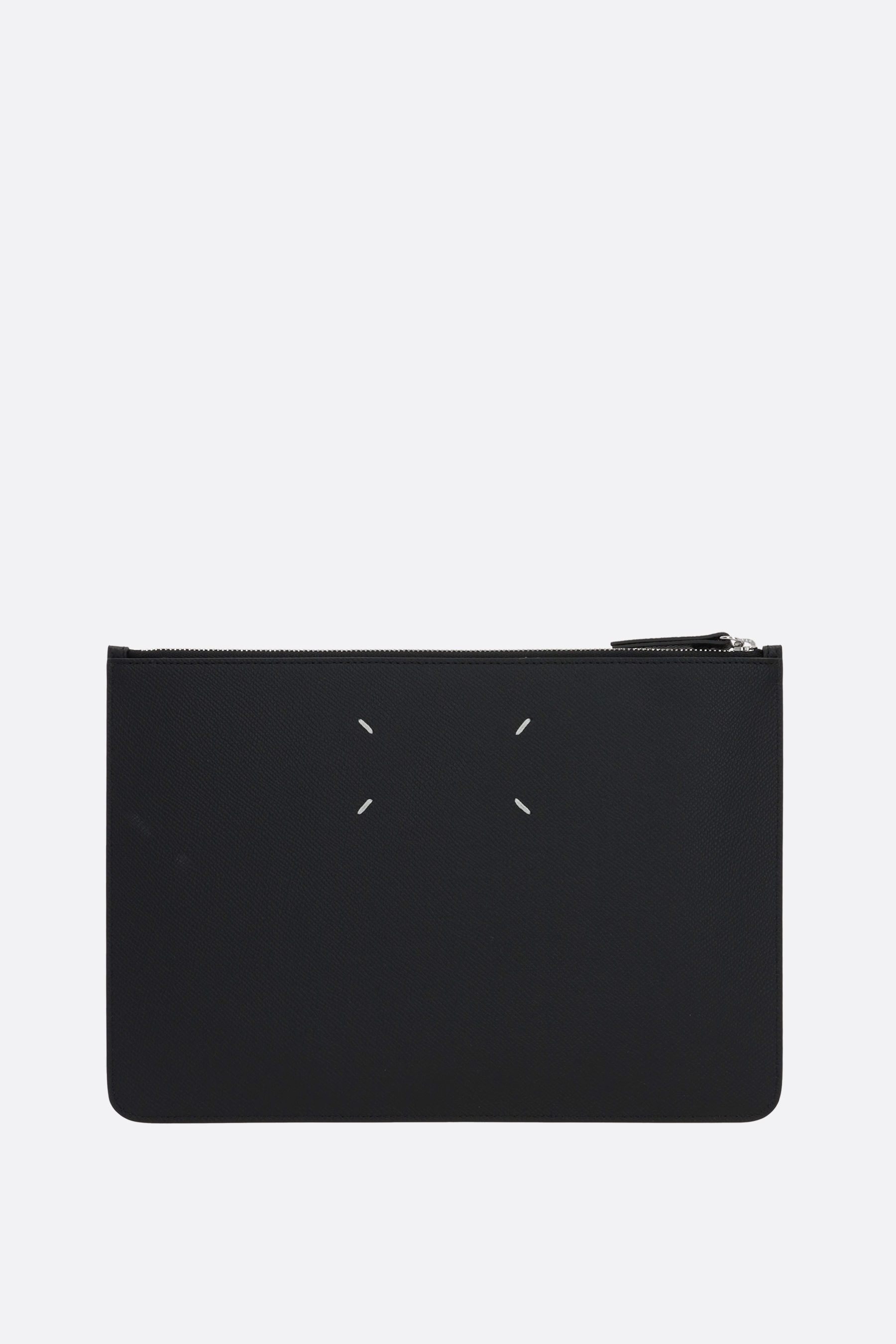 FOUR STITCHES SMALL TEXTURED LEATHER CLUTCH - 3