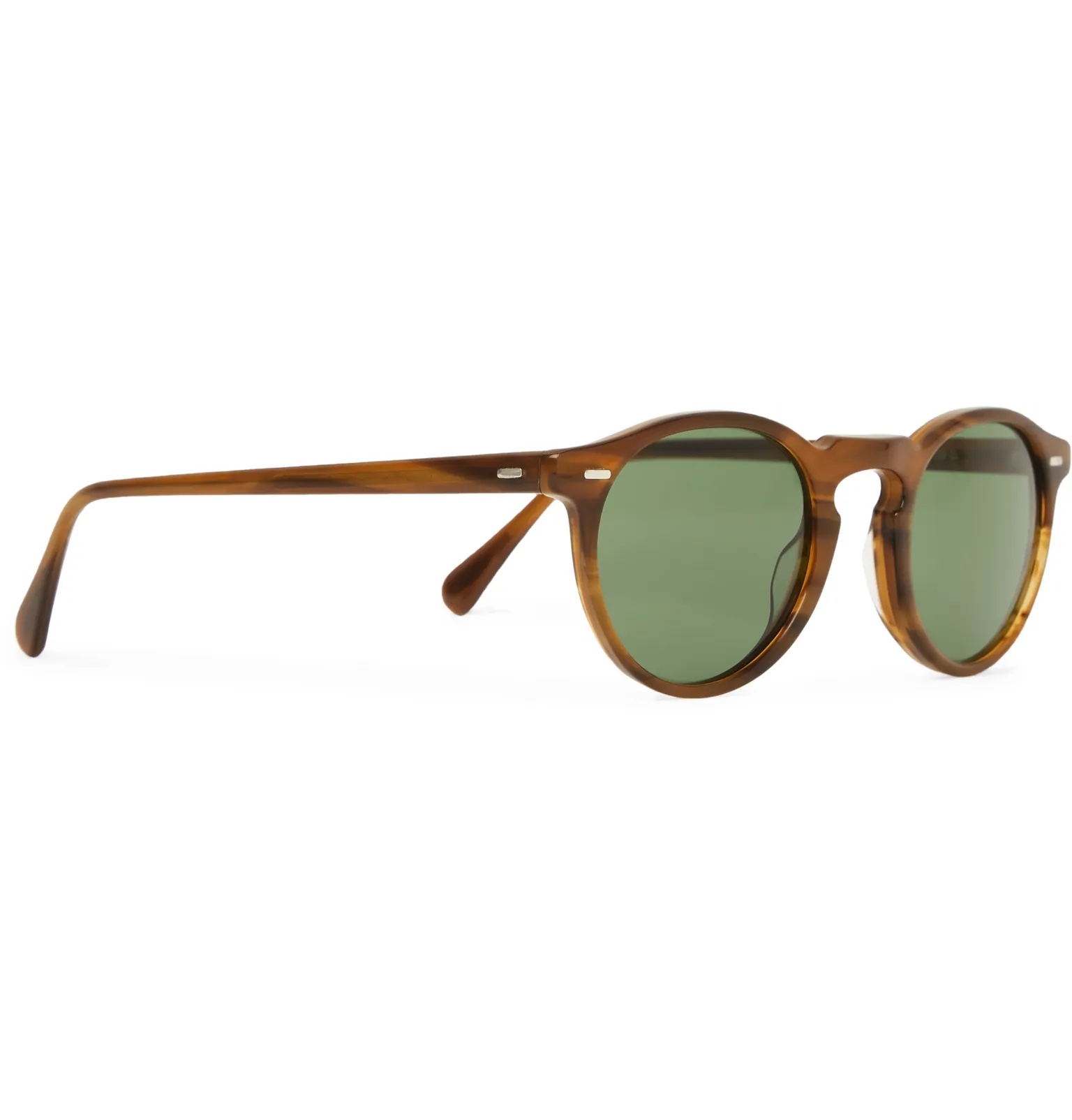 Gregory Peck Round-Frame Tortoiseshell Acetate Sunglasses - 3