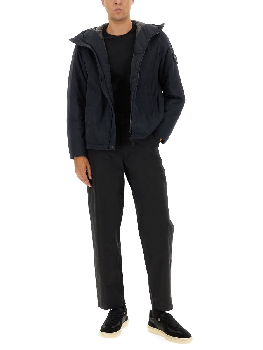 MICRO TWILL PADDED JACKET WITH HOOD - 2