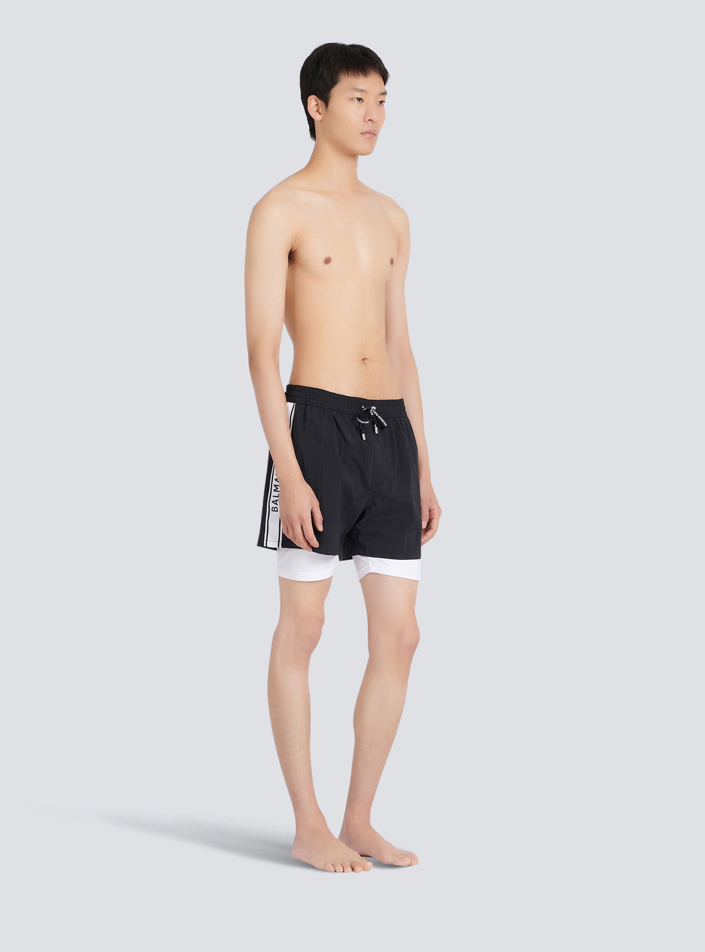 Balmain logo swim shorts - 5