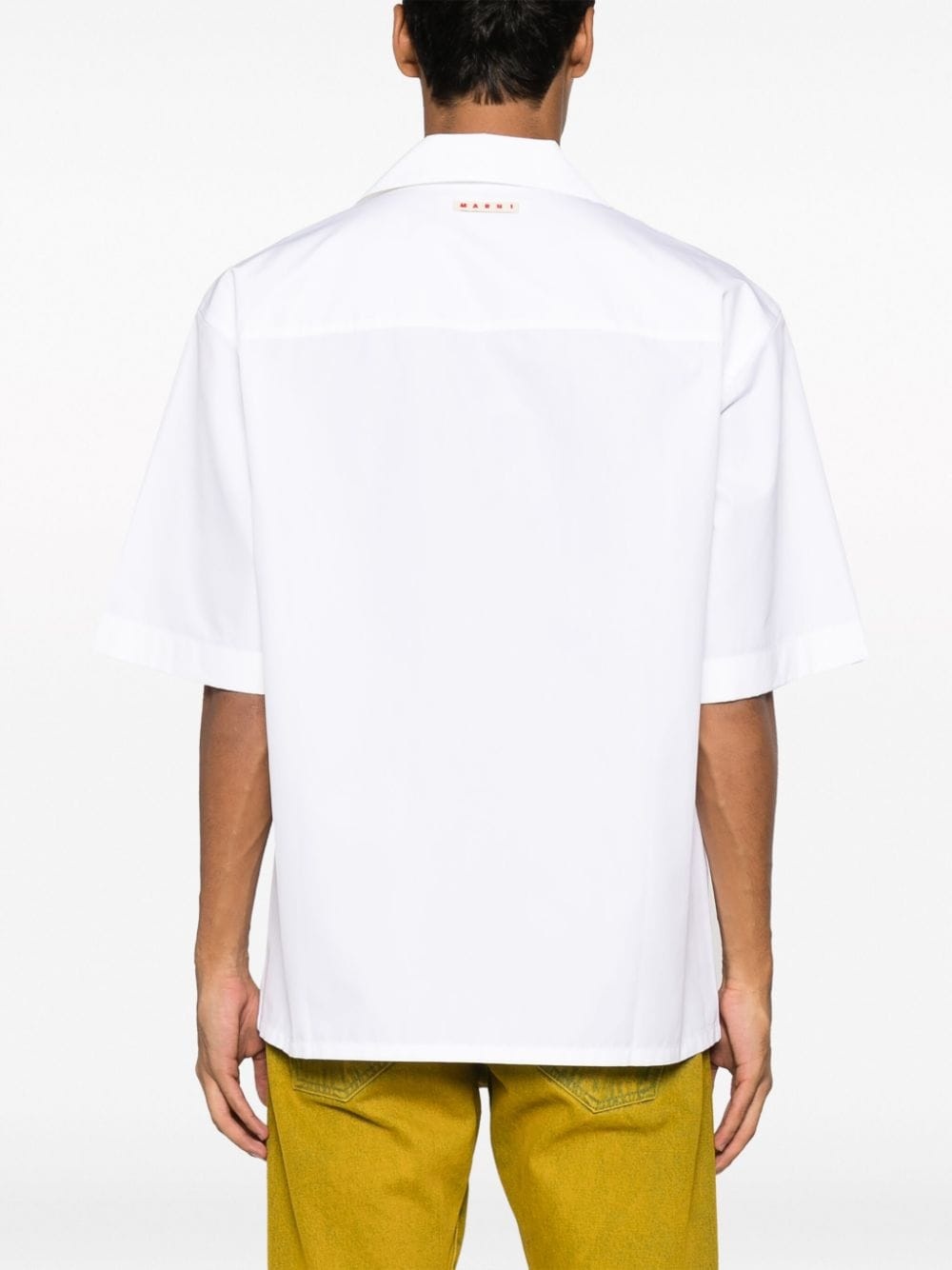 text-print cotton shirt - 4