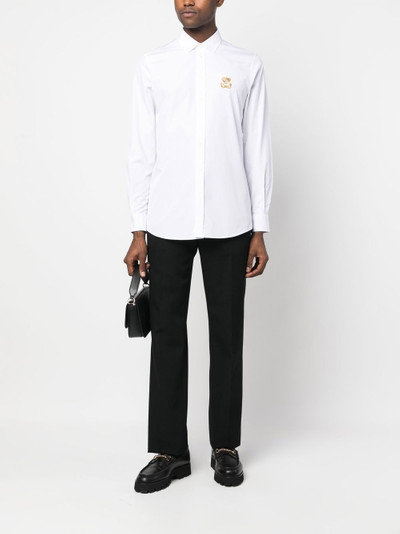 Moschino embroidered-teddy poplin shirt outlook