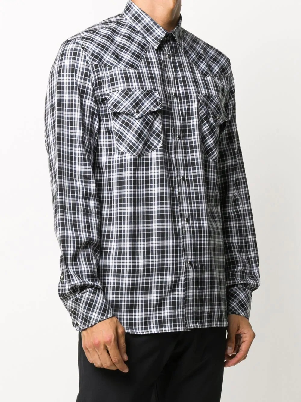 checkered oxford shirt - 3