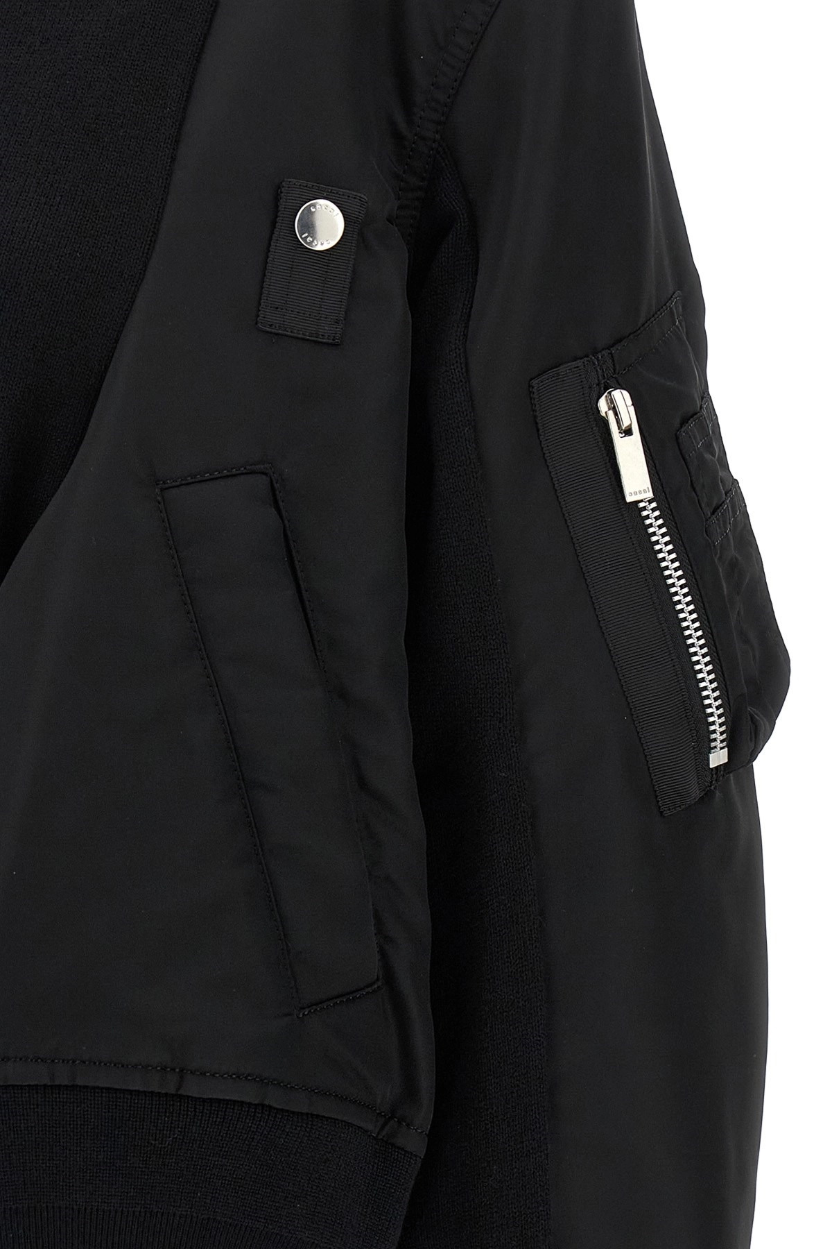 Nylon insert cardigan - 4