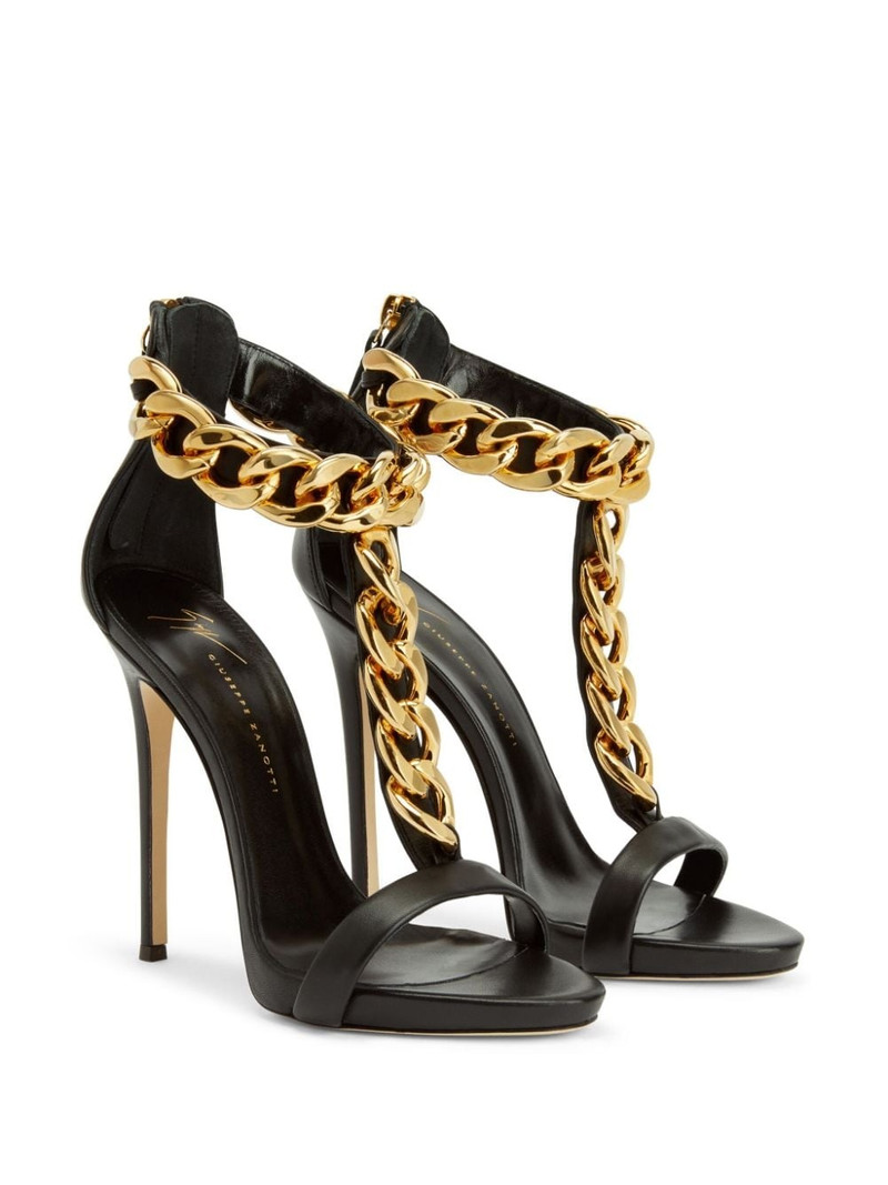Giuseppe Zanotti Elsie chain leather sandals outlook