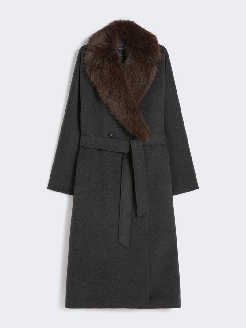CACIO1234 Wool wrap coat 1