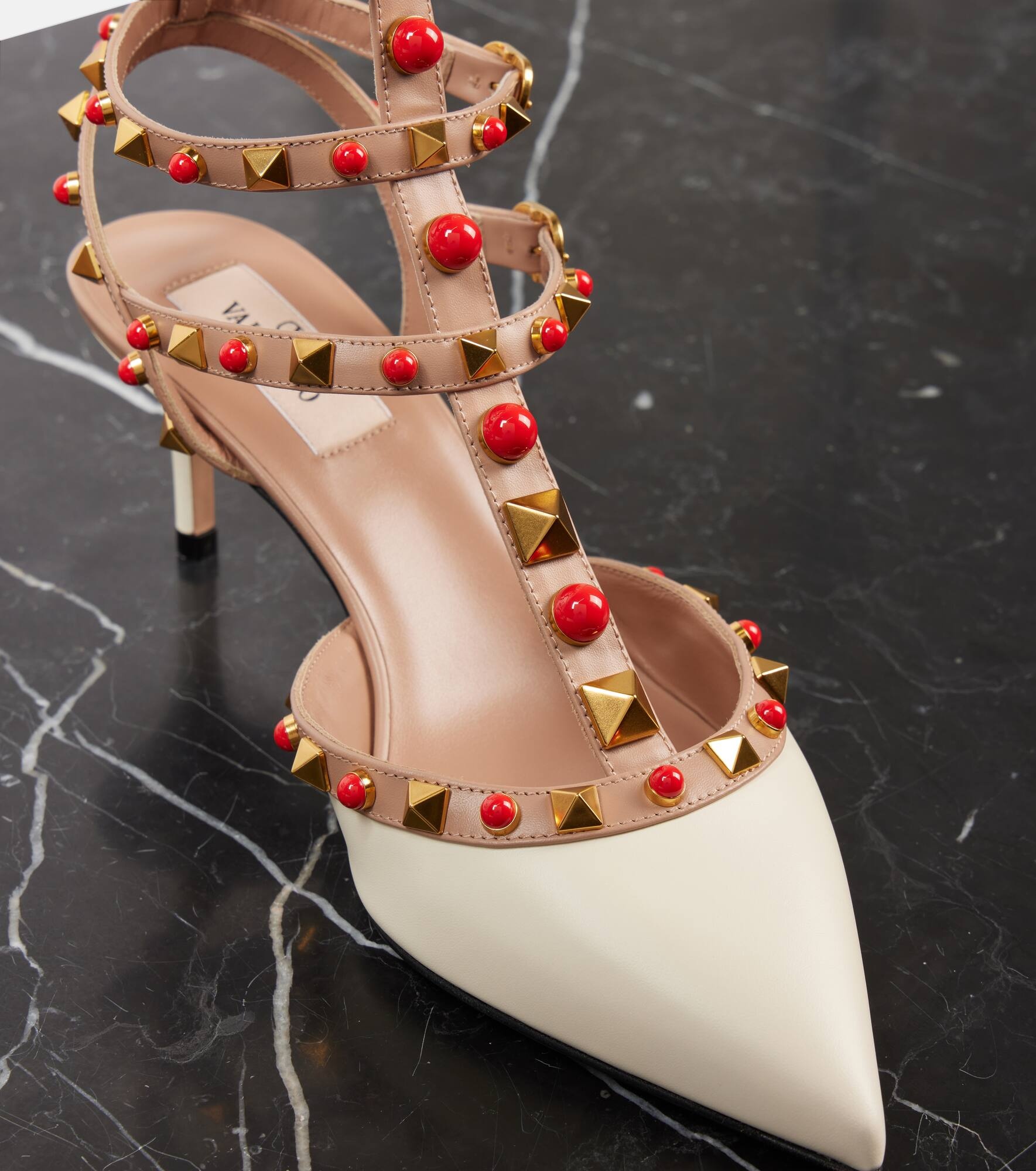 Rockstud 65 leather pumps - 5