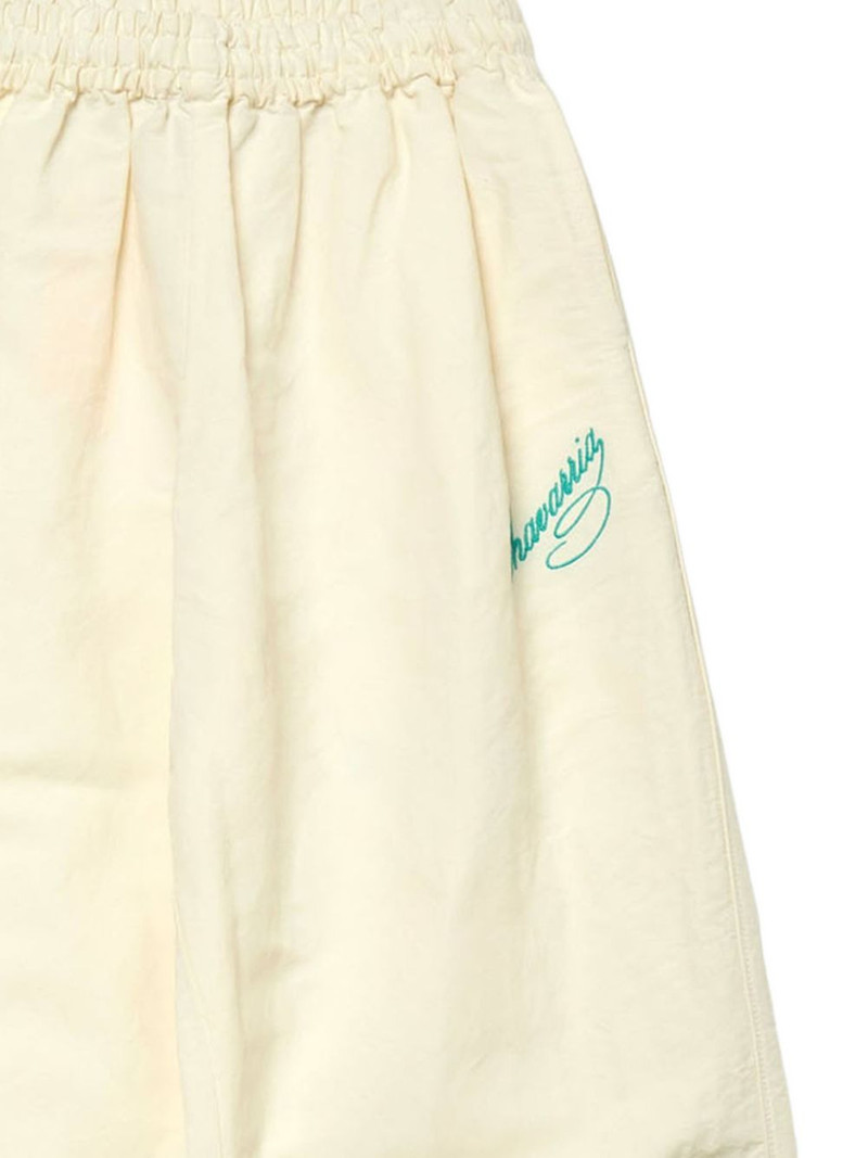 elastic waistband embroidery trousers 3