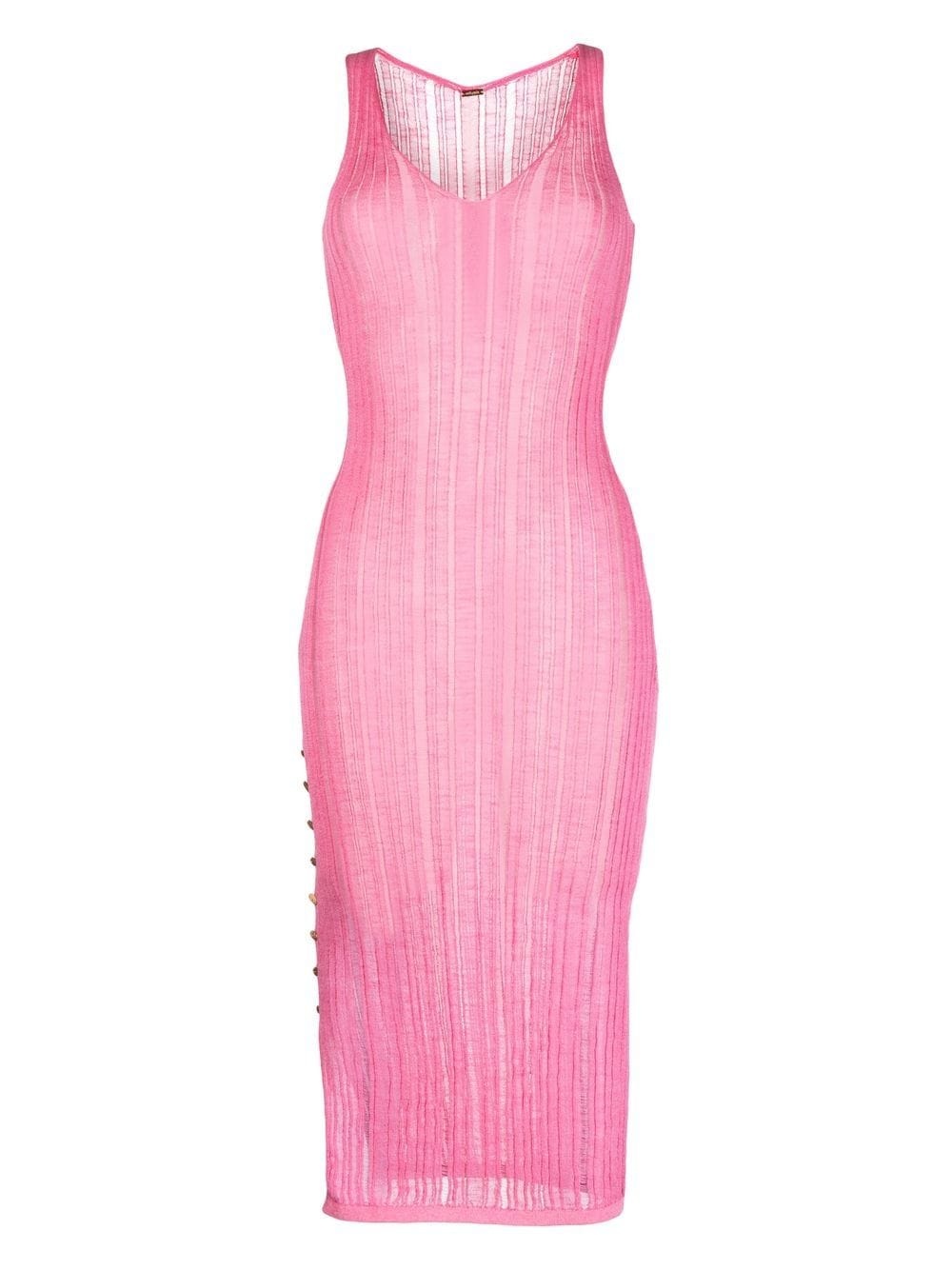 sleeveless knit dress - 1