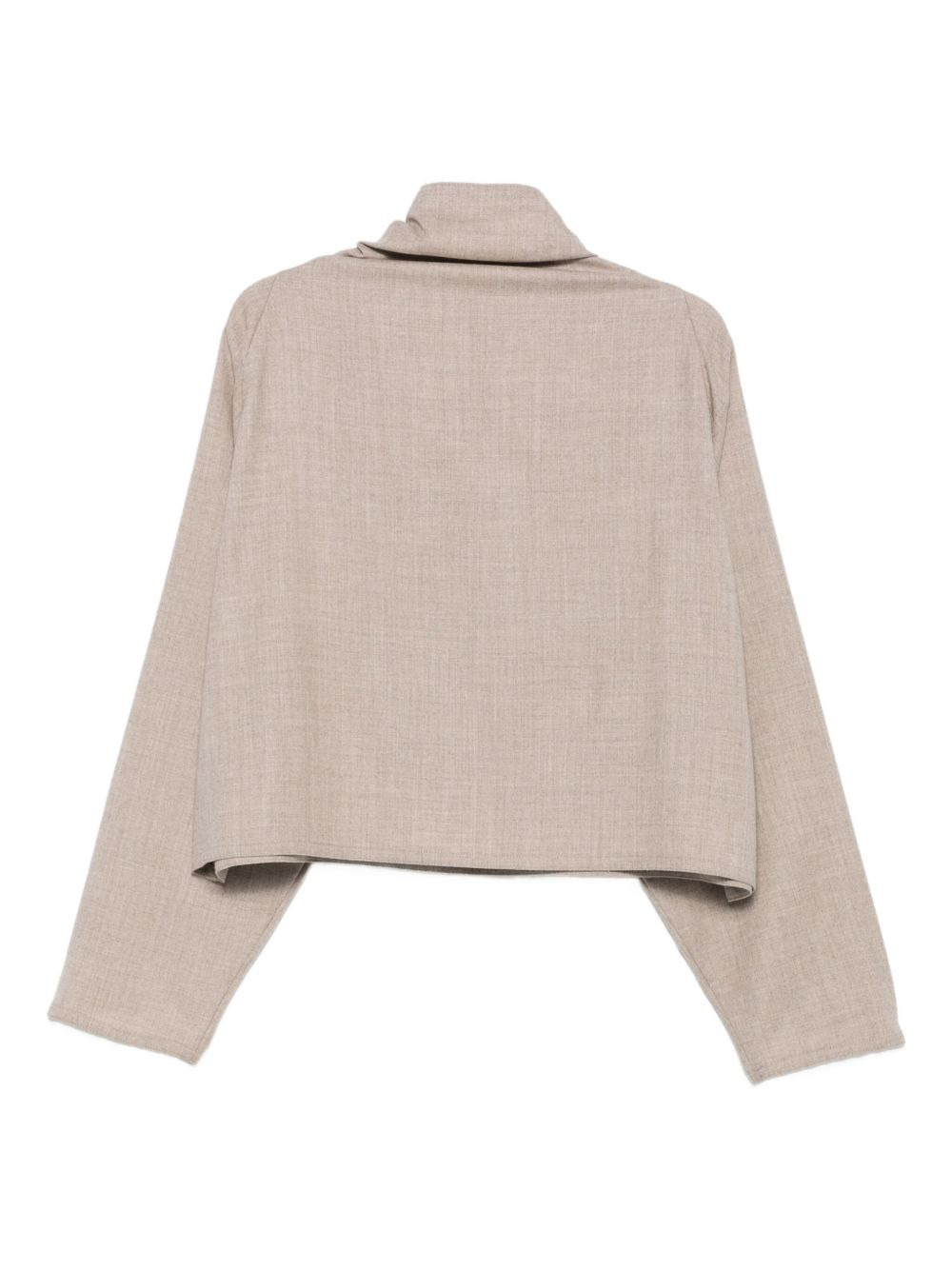 cowl-neck boxy top - 2