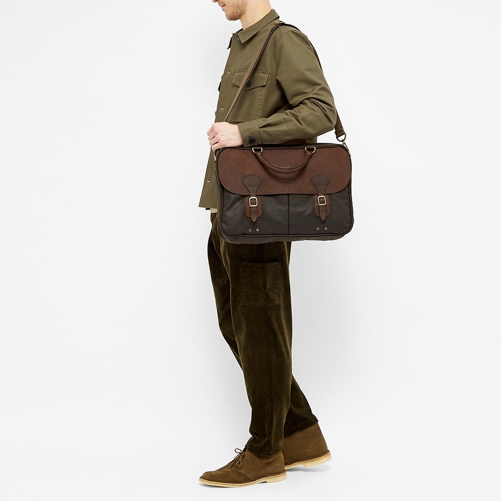 Barbour Wax Leather Briefcase - 5