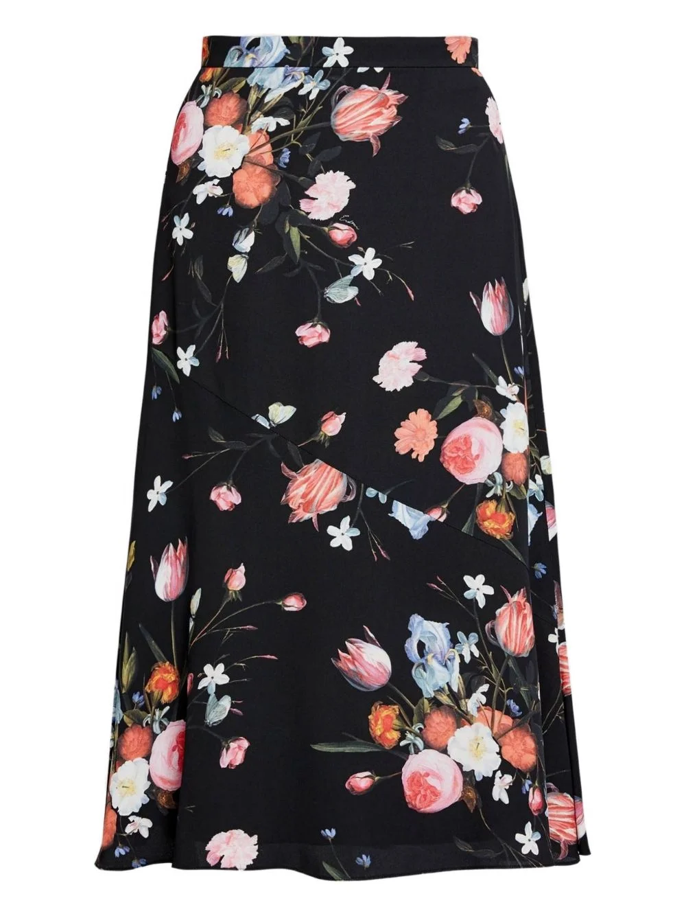 floral-print midi skirt - 1