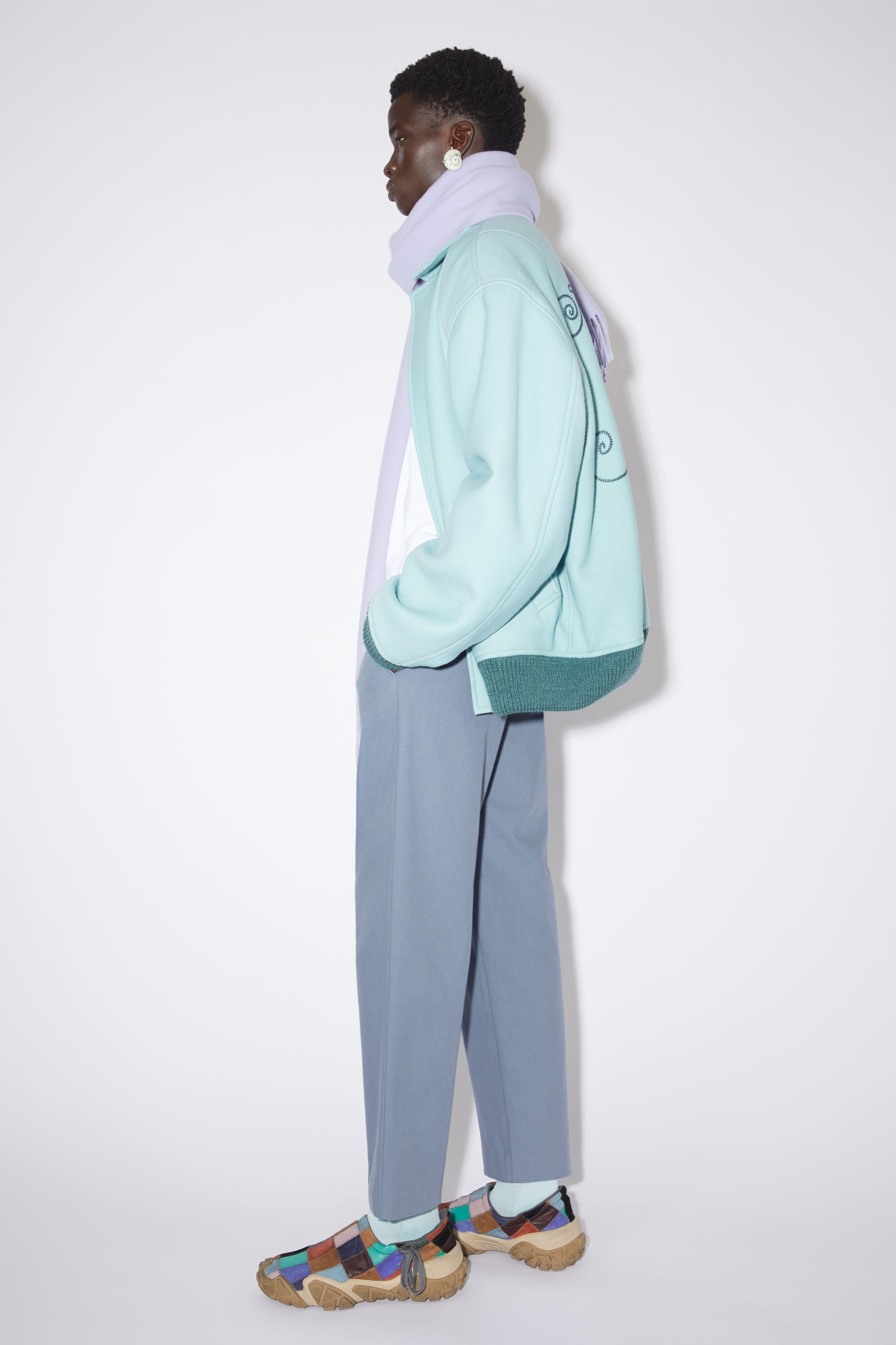 Regular fit trousers - Faded indigo - 4