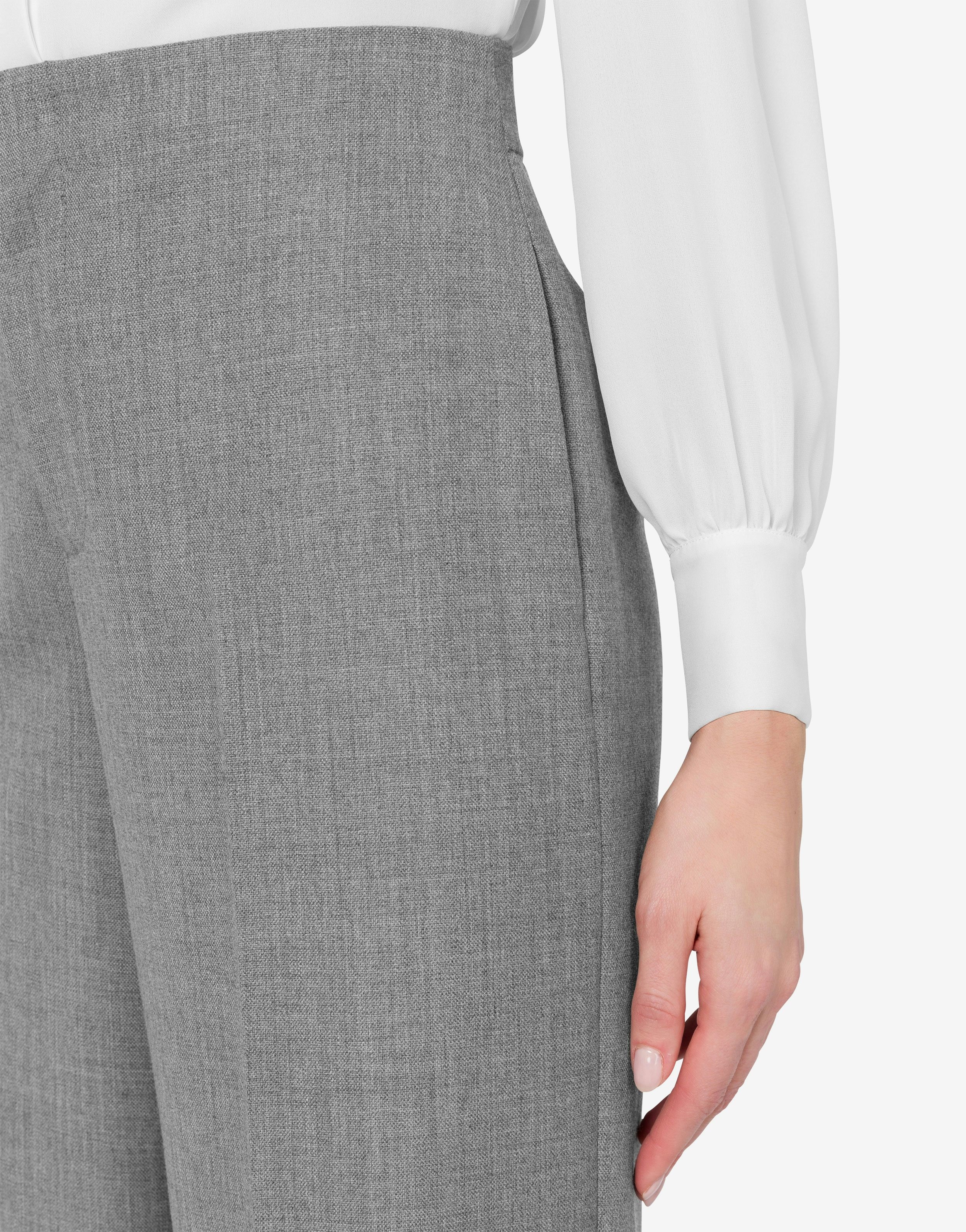 WIDE TROUSERS IN WOOLEN CLOTH - 4