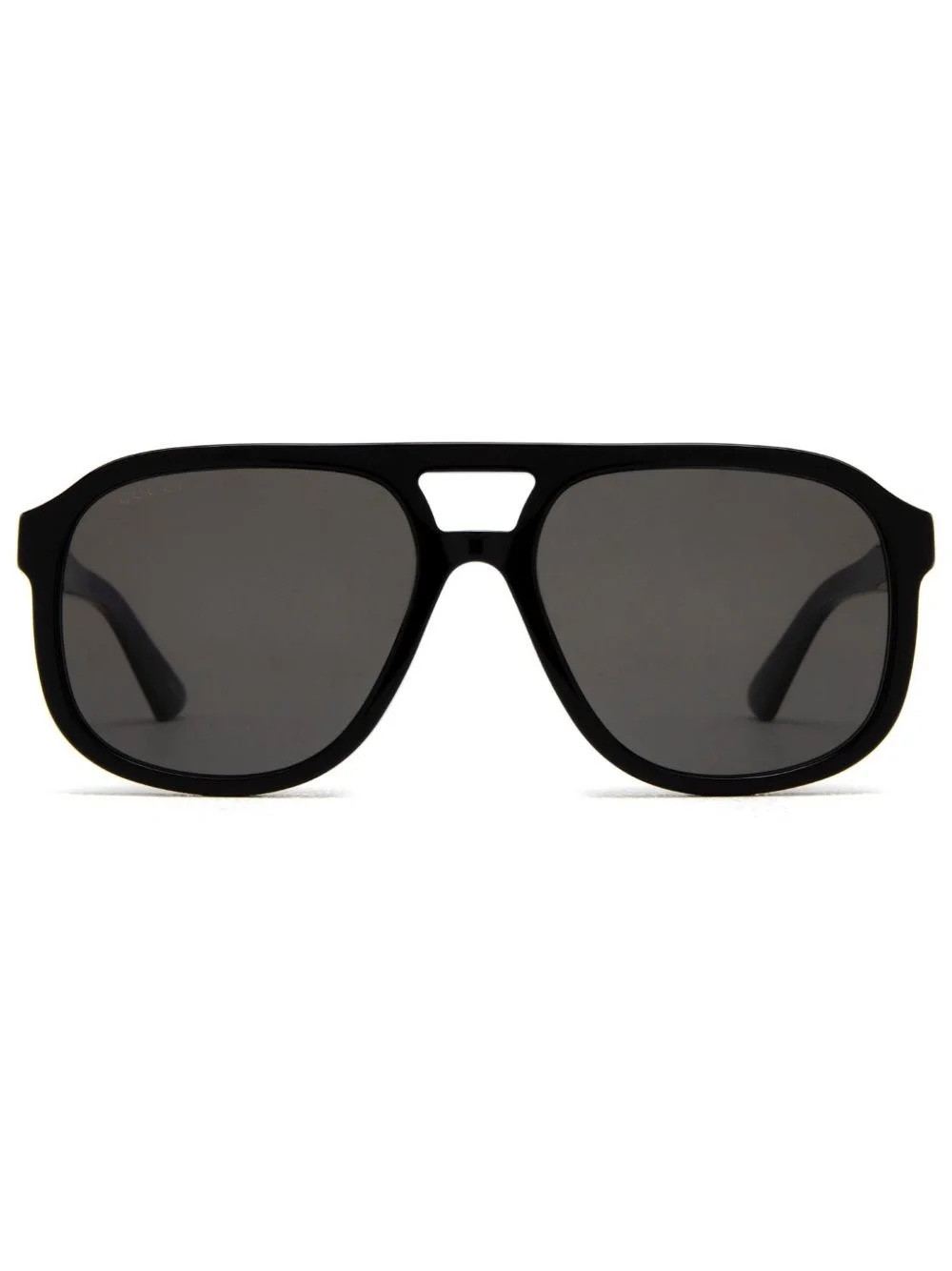 logo-plaque pilot-frame sunglasses - 1