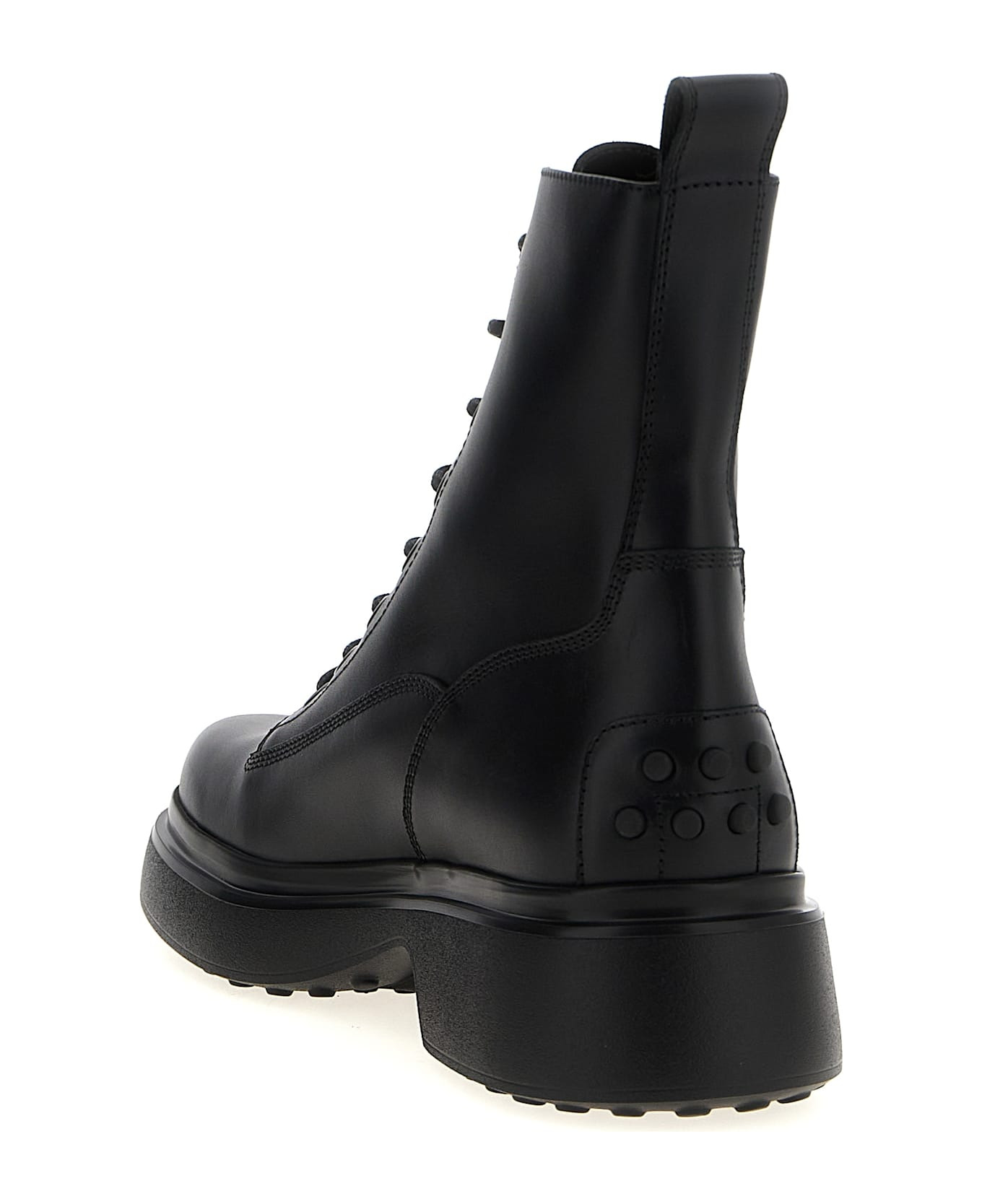 Leather Combat Boots - 3