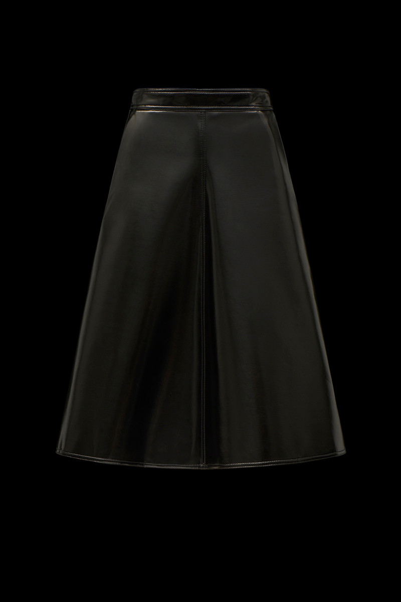 Pattent Effect Skirt - 1