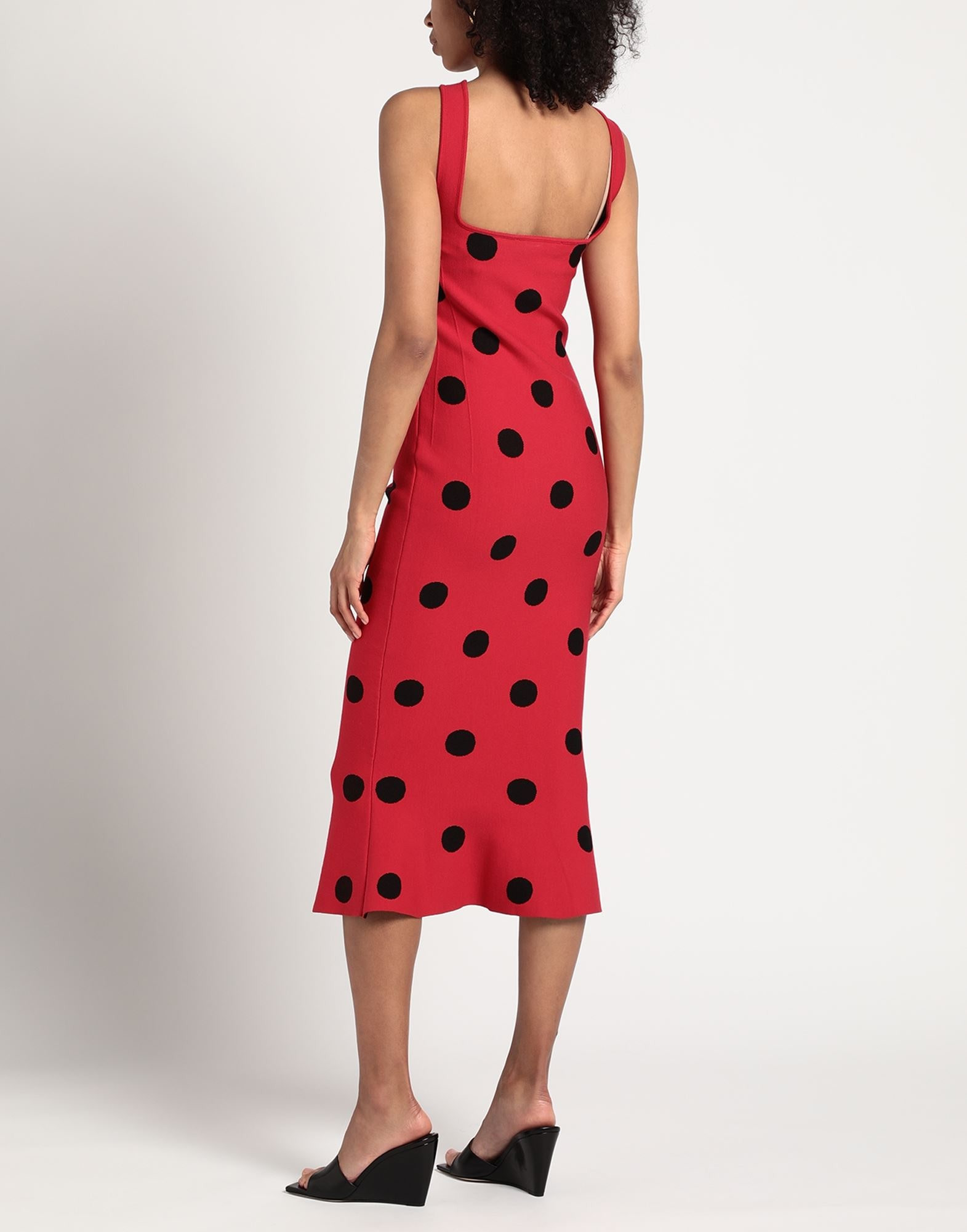 Red Women's Midi Dress - 4