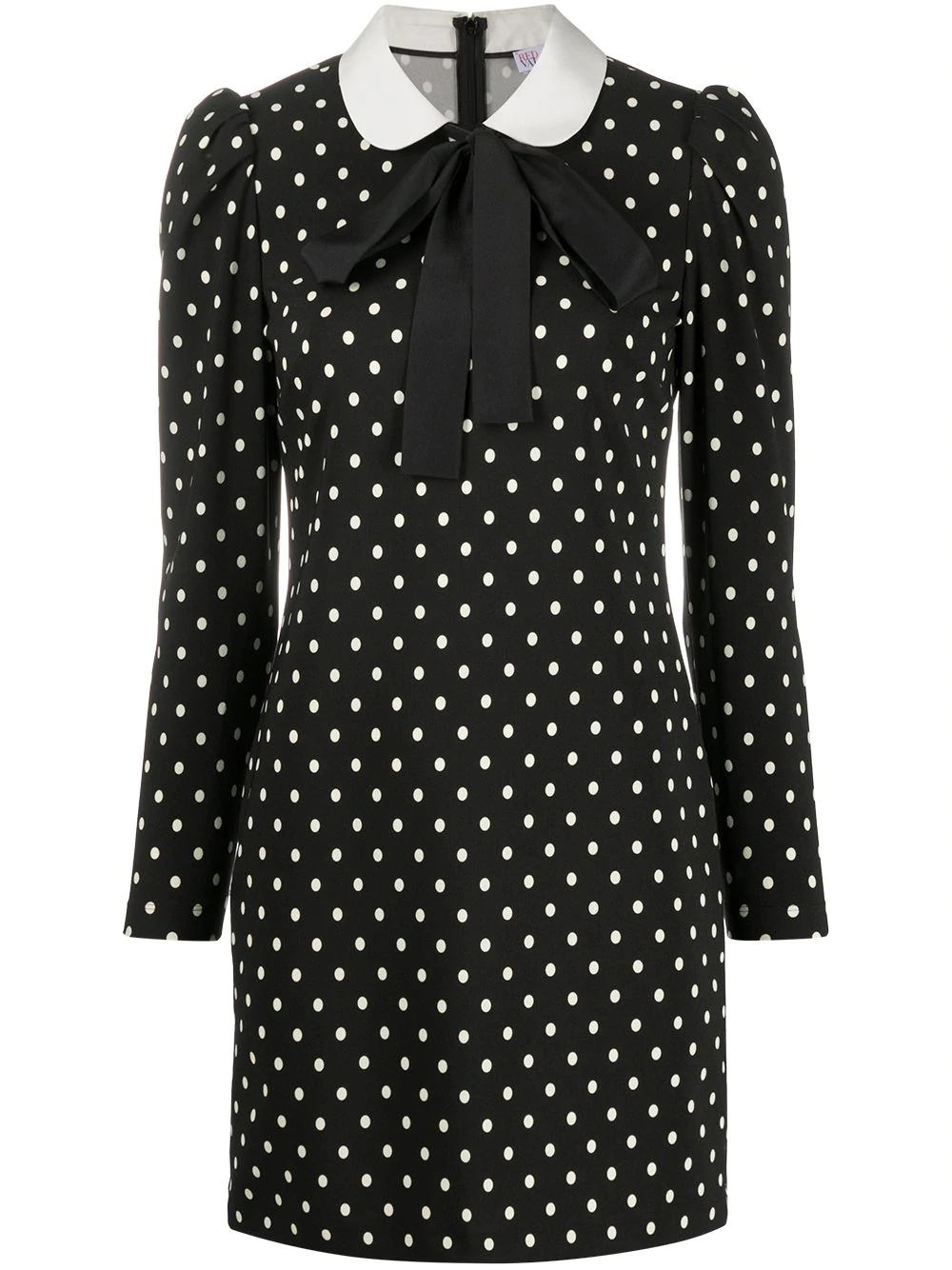 Peter Pan-collar polka-dot dress - 1