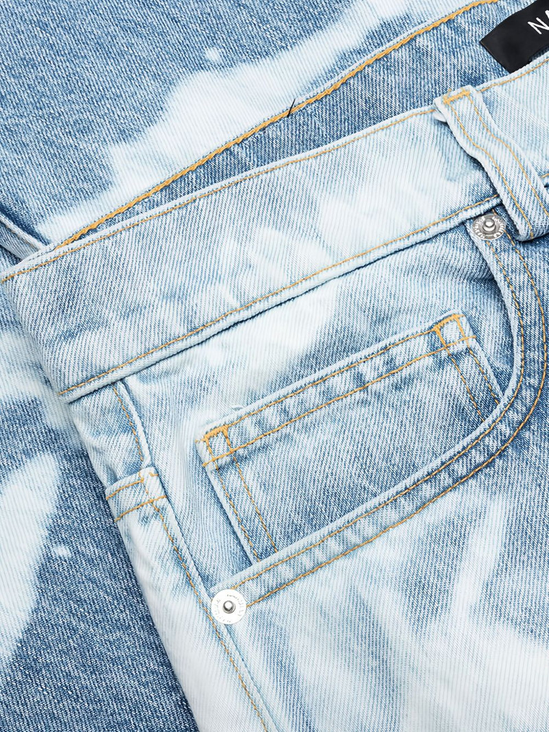 bleach-dye five-pocket jeans 4