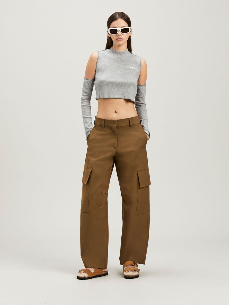 Palm Angels Logo Cutout Mockneck Top outlook