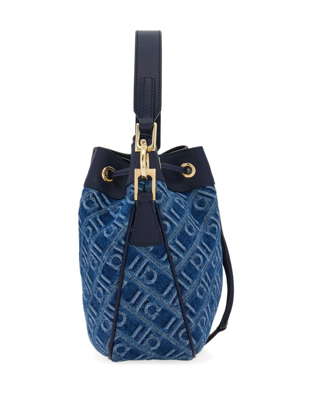 monogram-jacquard bucket bag - 3